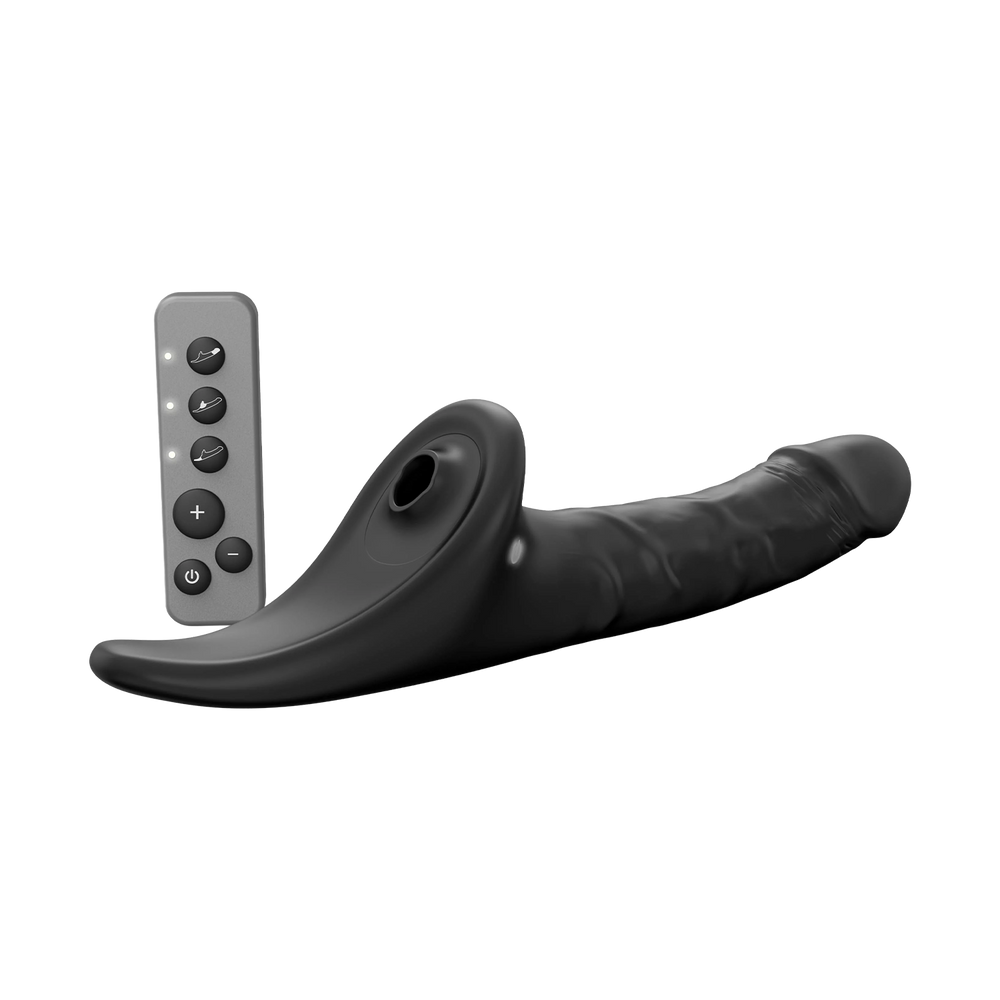 4: Strap-On-Me – Realistischer Multi-Orgasmus-Dildo – Größe L – Schwarz
