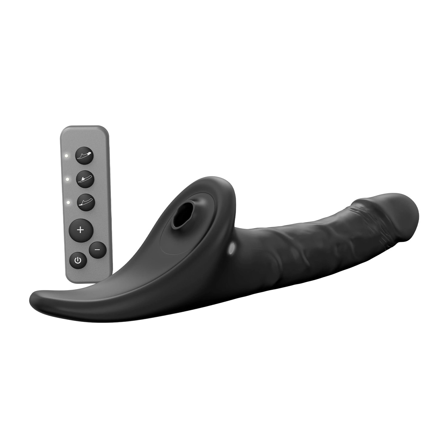 4: Strap-On-Me – Realistischer Multi-Orgasmus-Dildo – Größe XL – Schwarz