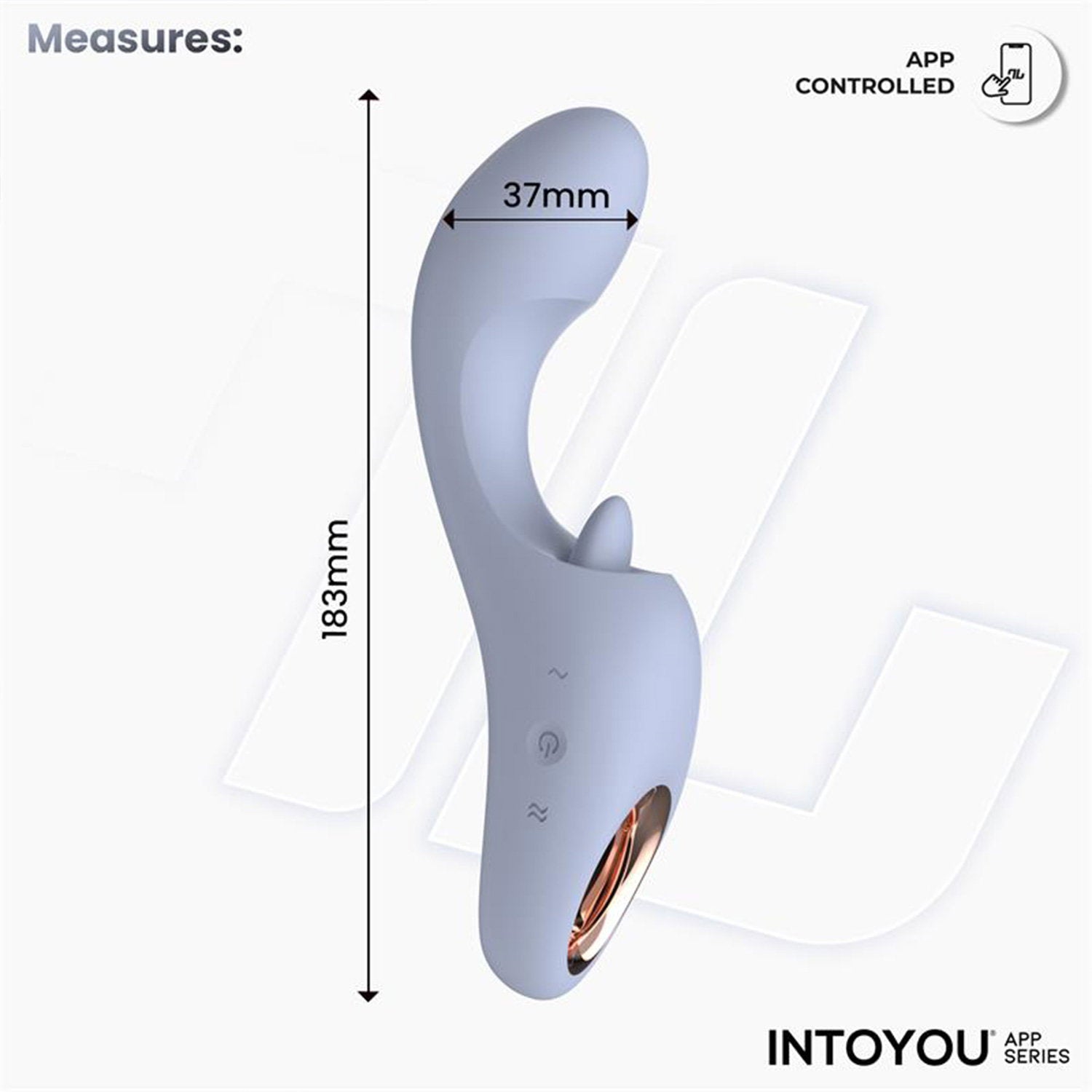 IY – Licky – Leckender Zungenvibrator mit App-Steuerung – Hellblau