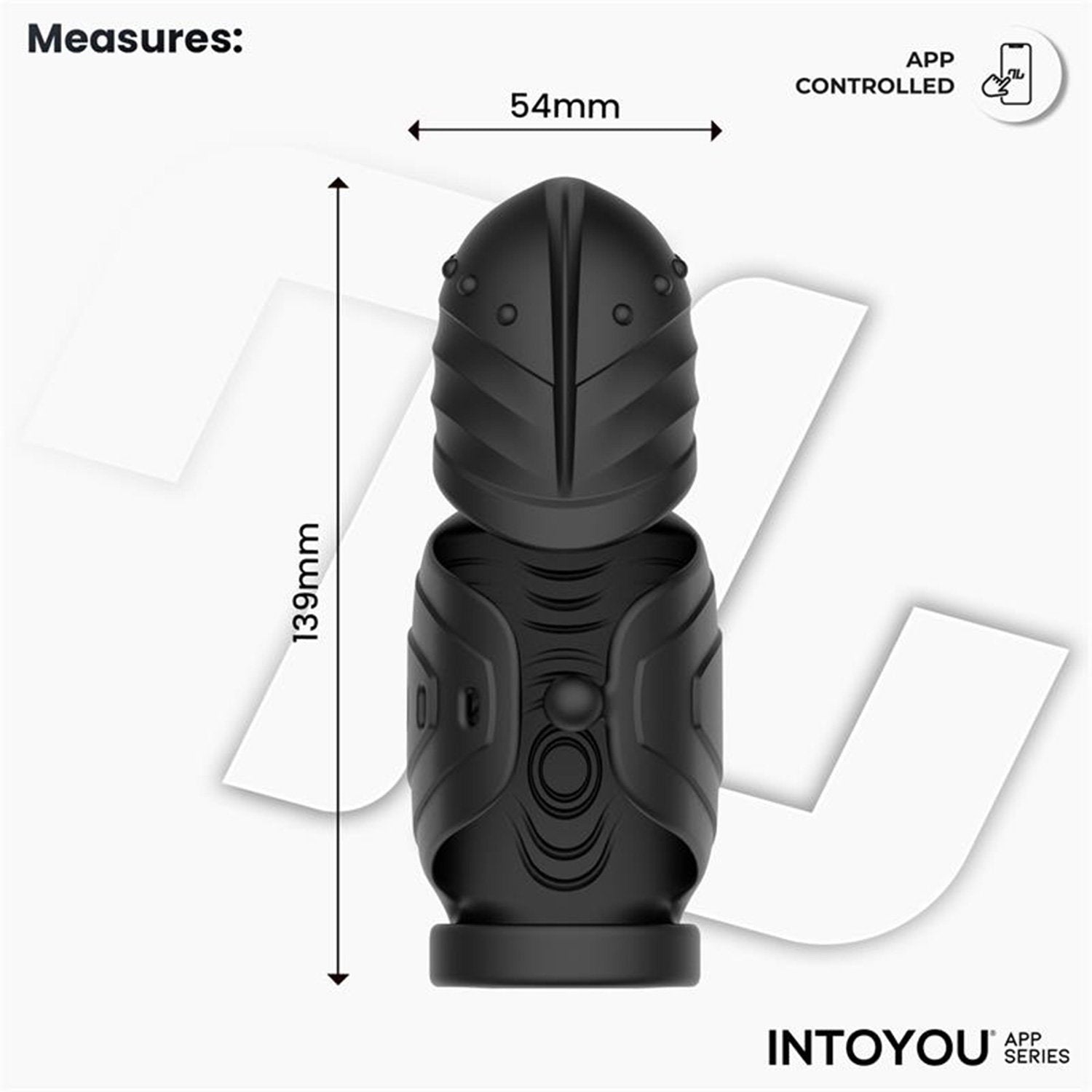IY – Zonte – Rotierender Vibrationsmasturbator mit App-Steuerung – Schwarz