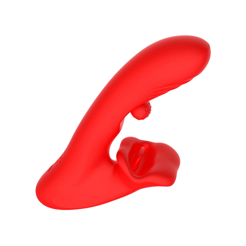IY – Franky – Beißender und rotierender Kugelvibrator mit App-Steuerung – Rot