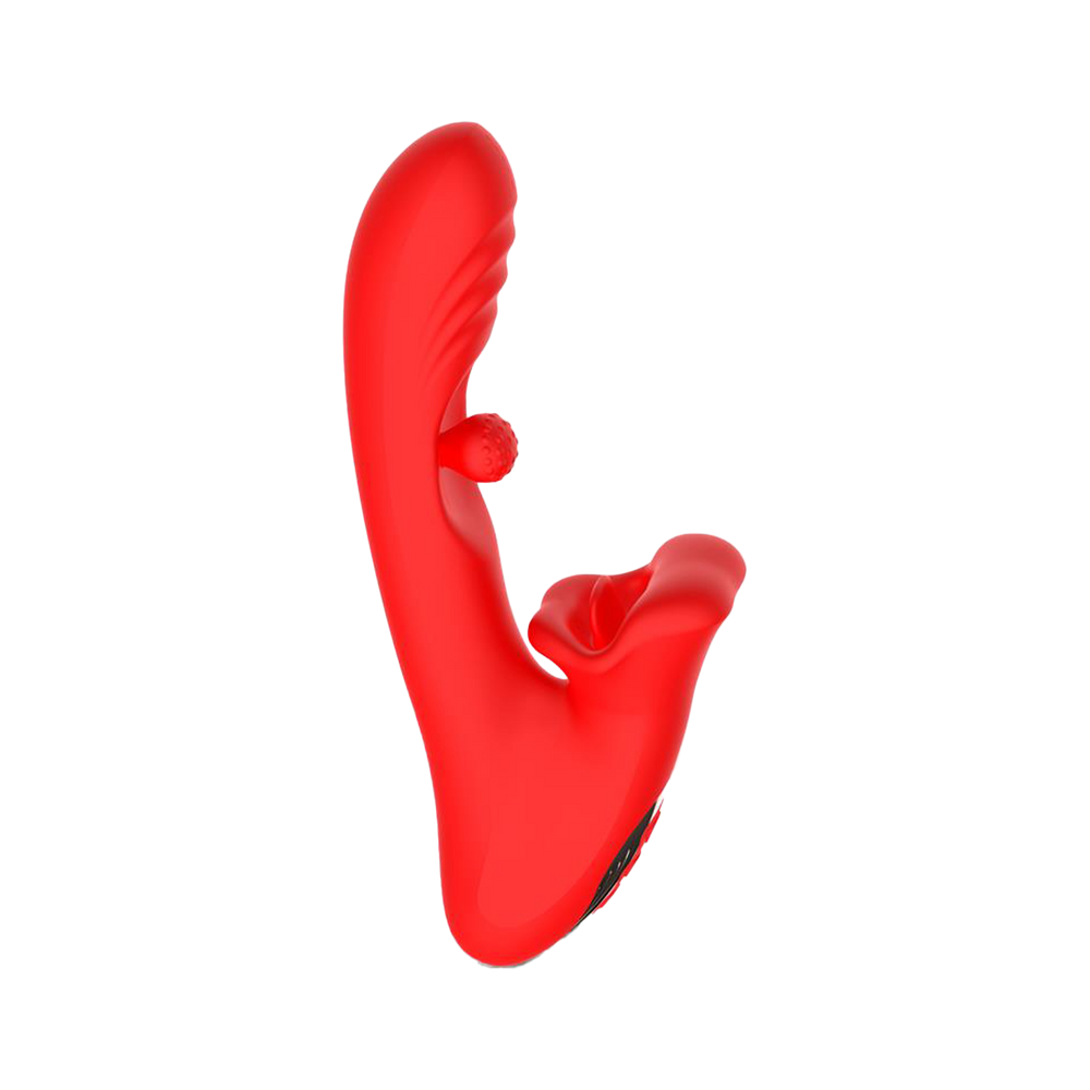 IY – Franky – Beißender und rotierender Kugelvibrator mit App-Steuerung – Rot