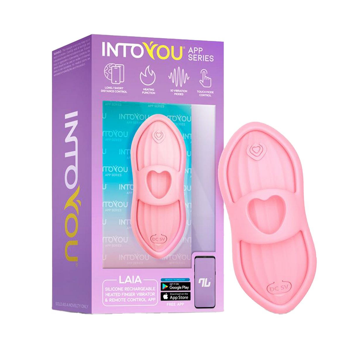 1: IY – Laia – Beheizbarer Fingervibrator mit App-Steuerung – Pink