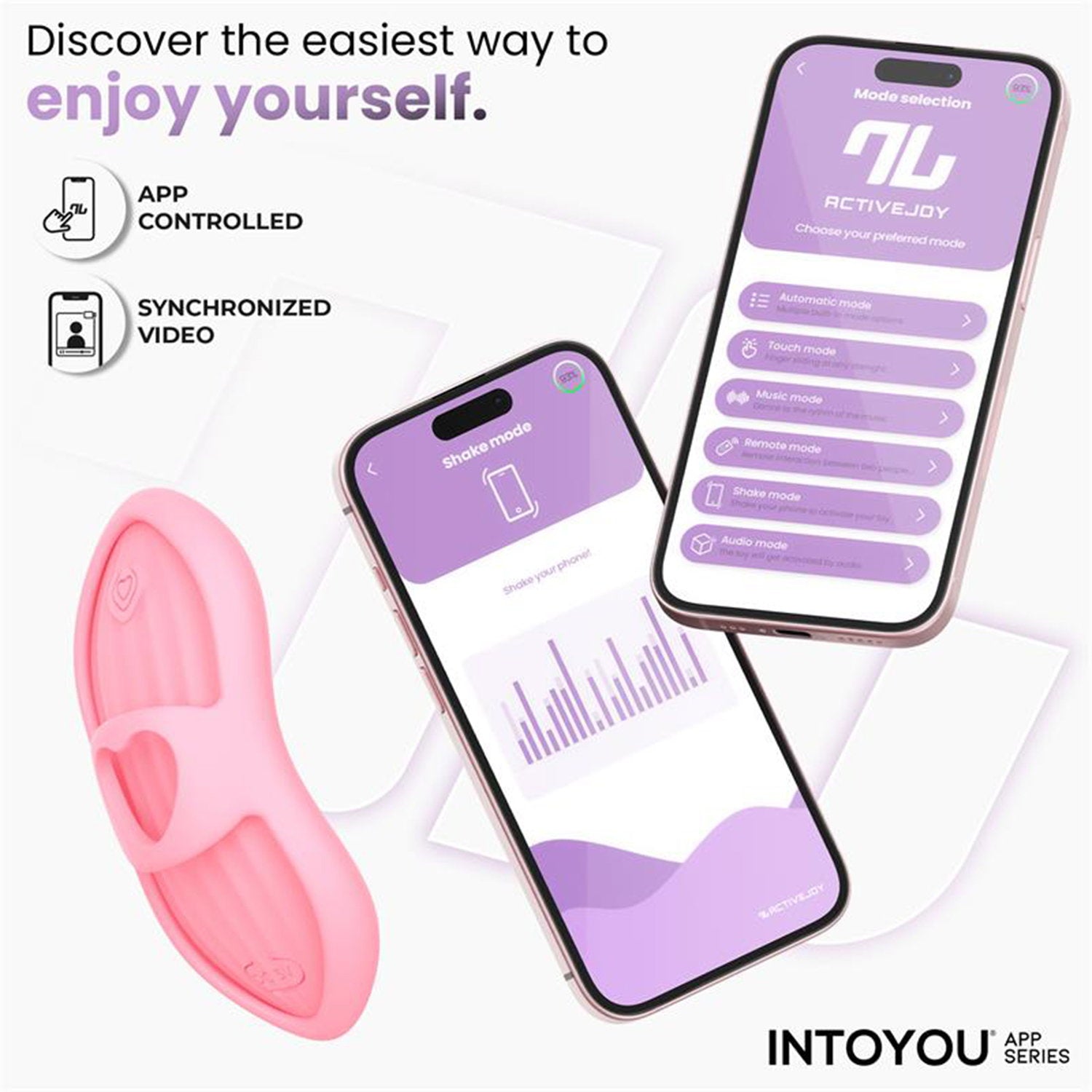 IY – Laia – Beheizbarer Fingervibrator mit App-Steuerung – Pink
