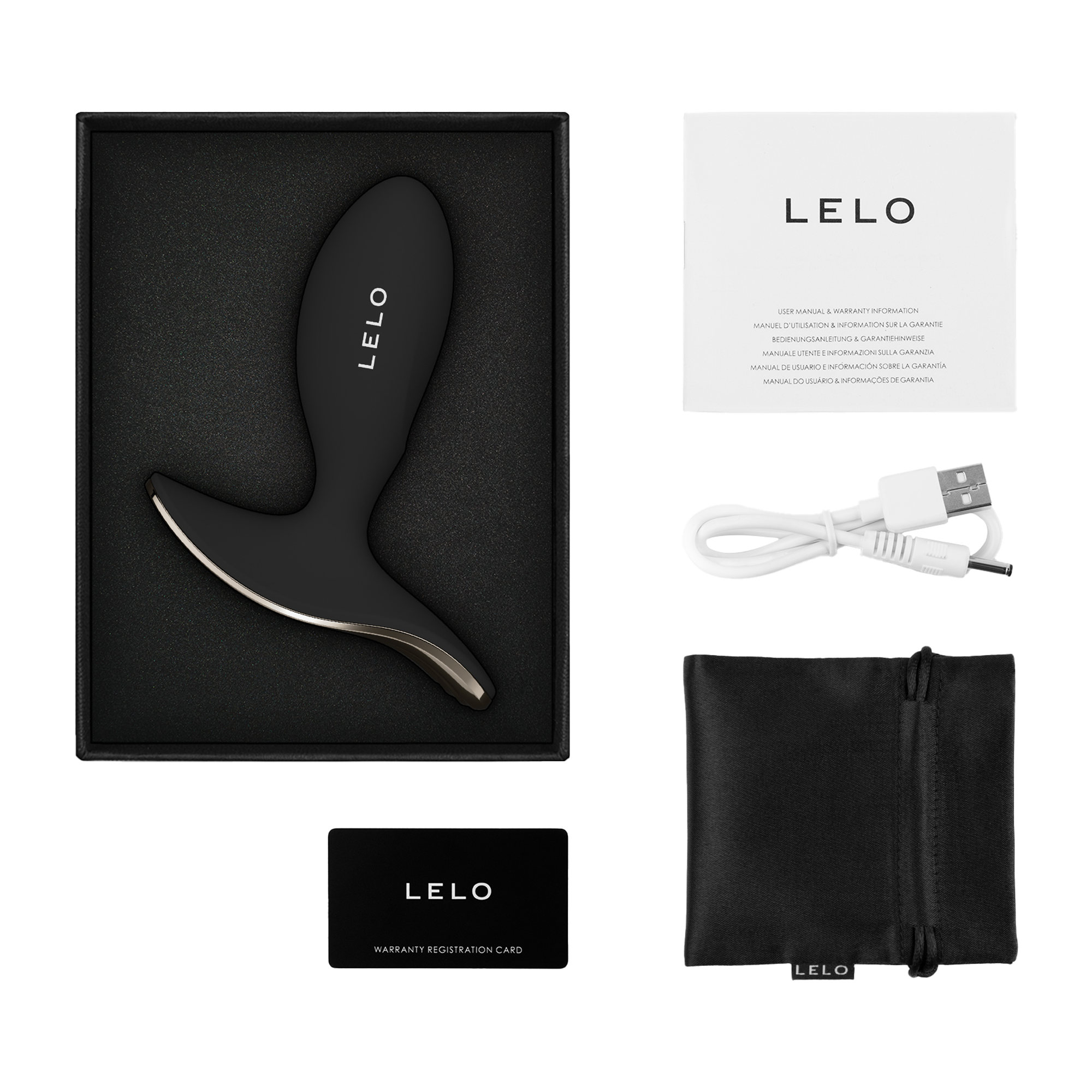 LELO Surfer 2 – Unisex-Analvibrator – Schwarz