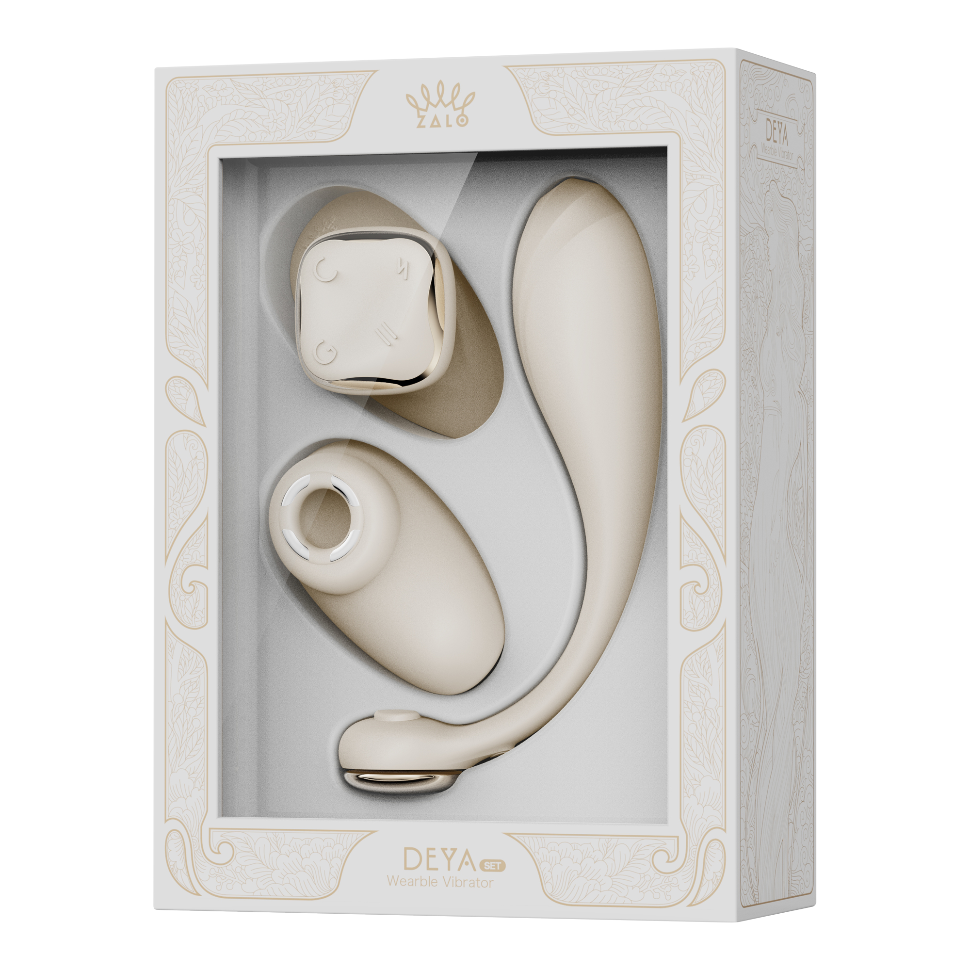 2: ZALO – Deya – Tragbarer Vibrator – Elfenbeinweiß