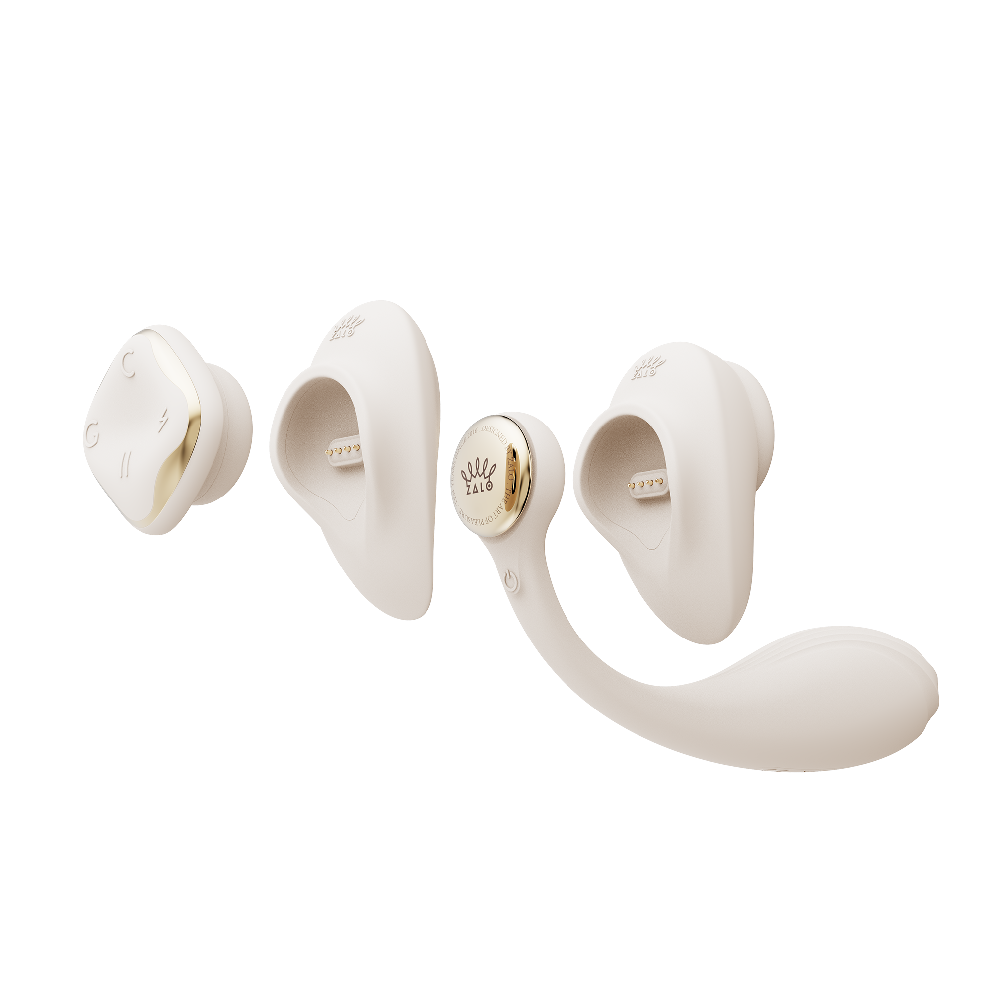 3: ZALO – Deya – Tragbarer Vibrator – Elfenbeinweiß