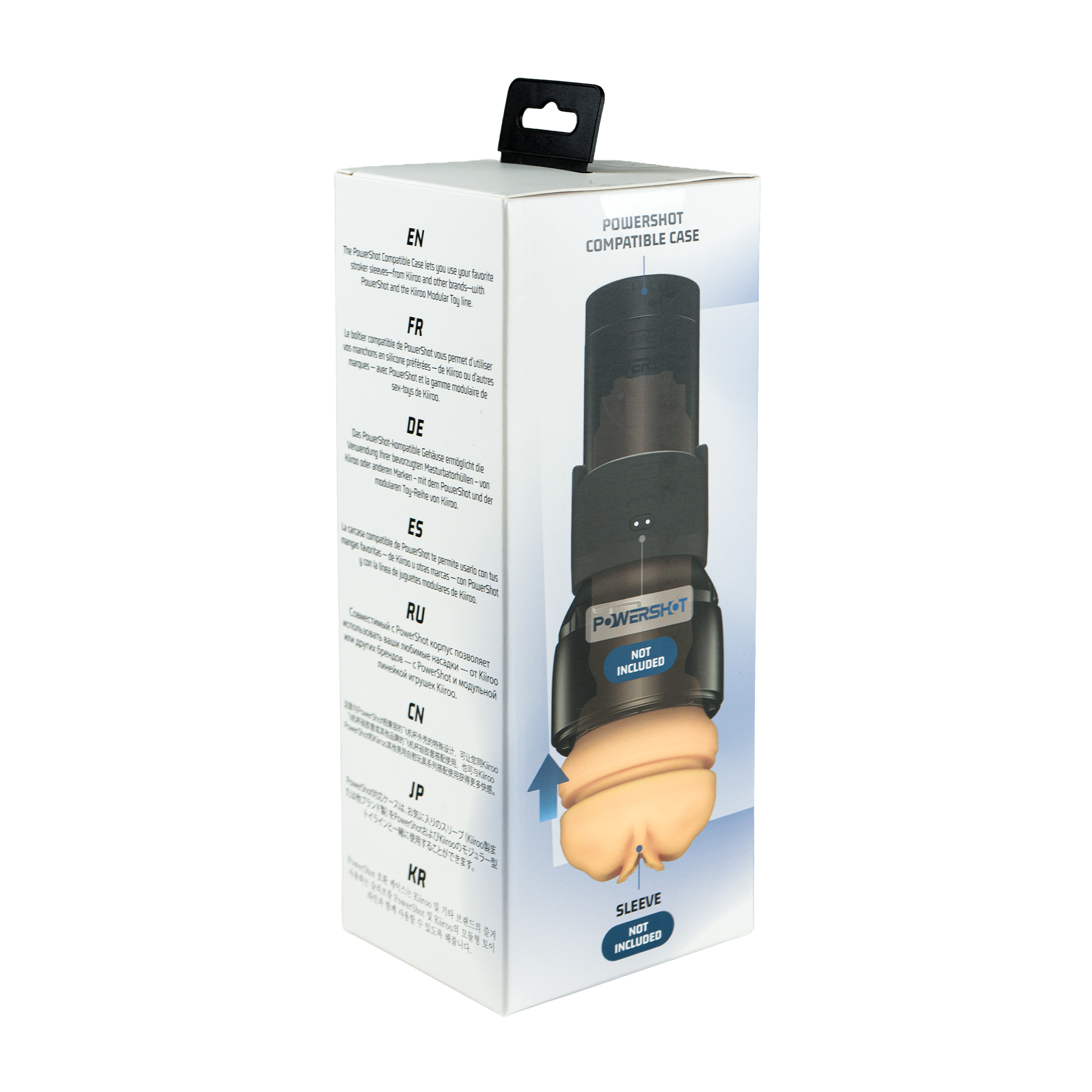 KIIROO – PowerShot-kompatibles Masturbationshülle – Schwarz