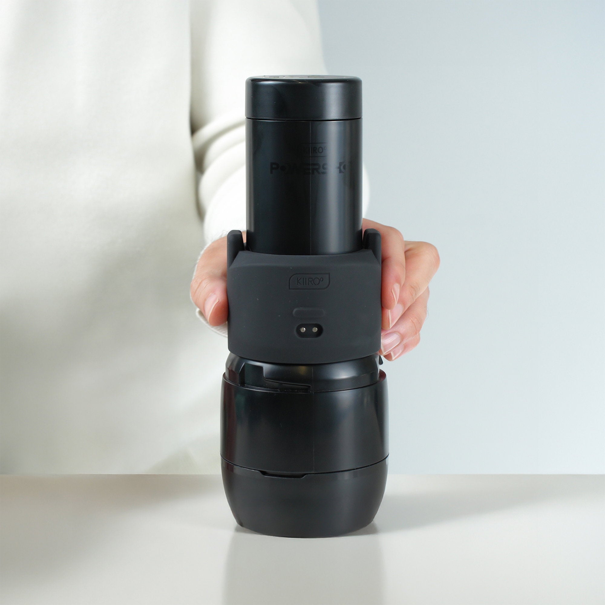 KIIROO – PowerShot-kompatibles Masturbationshülle – Schwarz