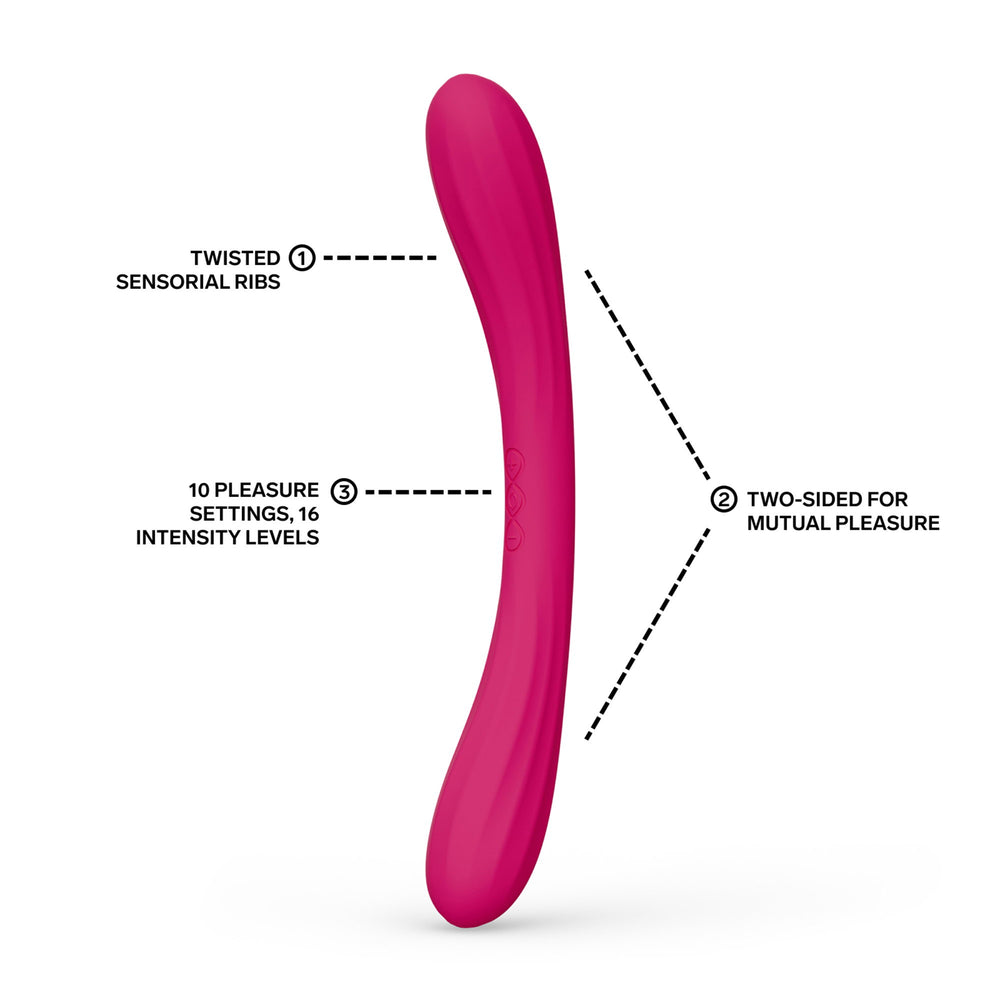15: LELO – BOOMERANG™ – Doppelseitiger Vibrator – Cerise