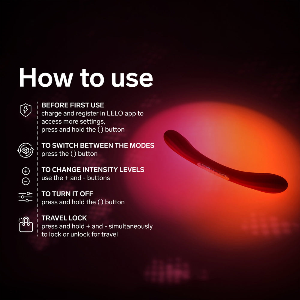 LELO – BOOMERANG™ – Doppelseitiger Vibrator – Cerise