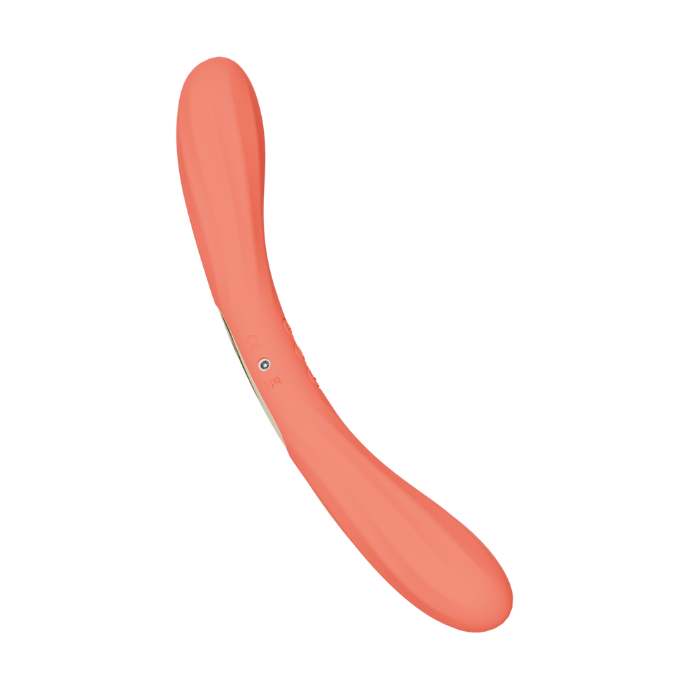 LELO – BOOMERANG™ – Doppelseitiger Vibrator – Korallenrot