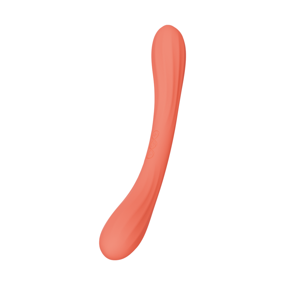 LELO – BOOMERANG™ – Doppelseitiger Vibrator – Korallenrot