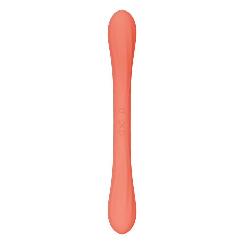 LELO – BOOMERANG™ – Doppelseitiger Vibrator – Korallenrot