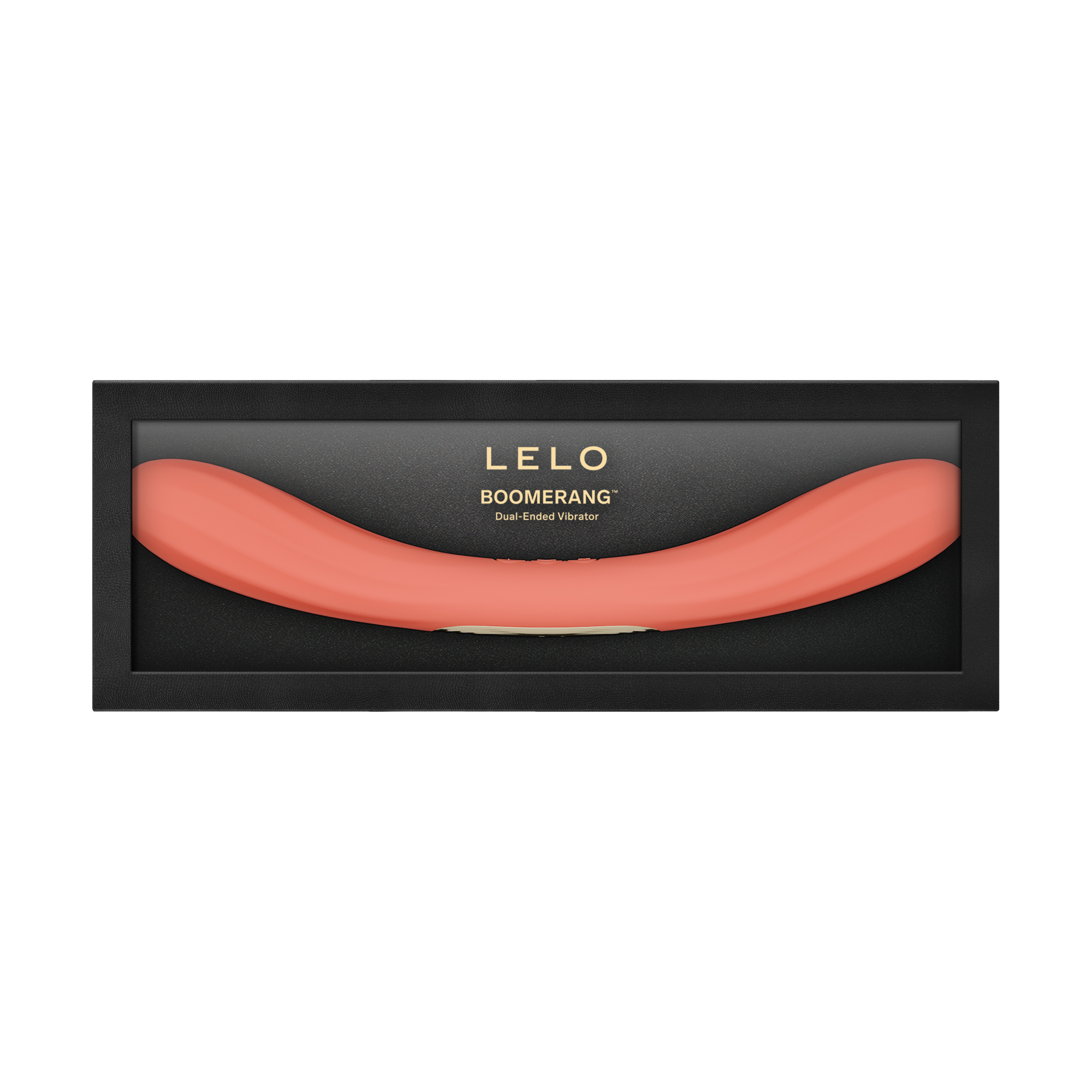 LELO – BOOMERANG™ – Doppelseitiger Vibrator – Korallenrot
