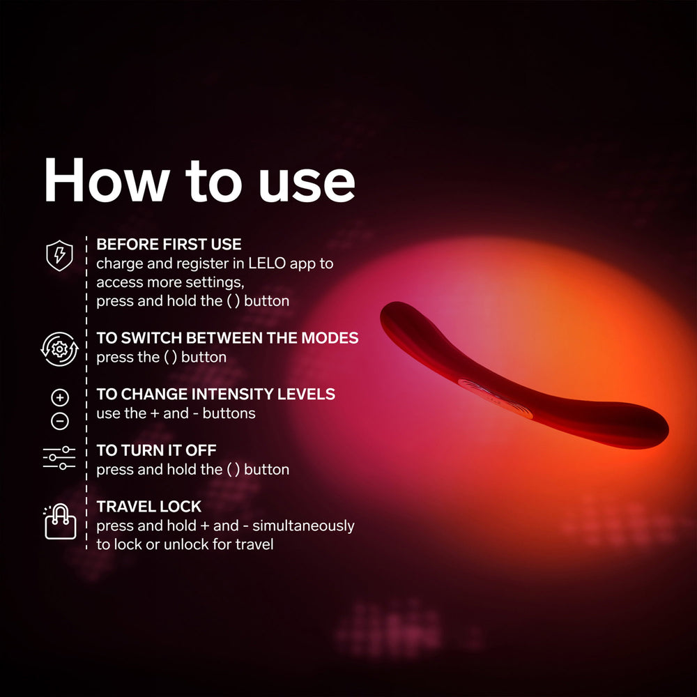 LELO – BOOMERANG™ – Doppelseitiger Vibrator – Korallenrot