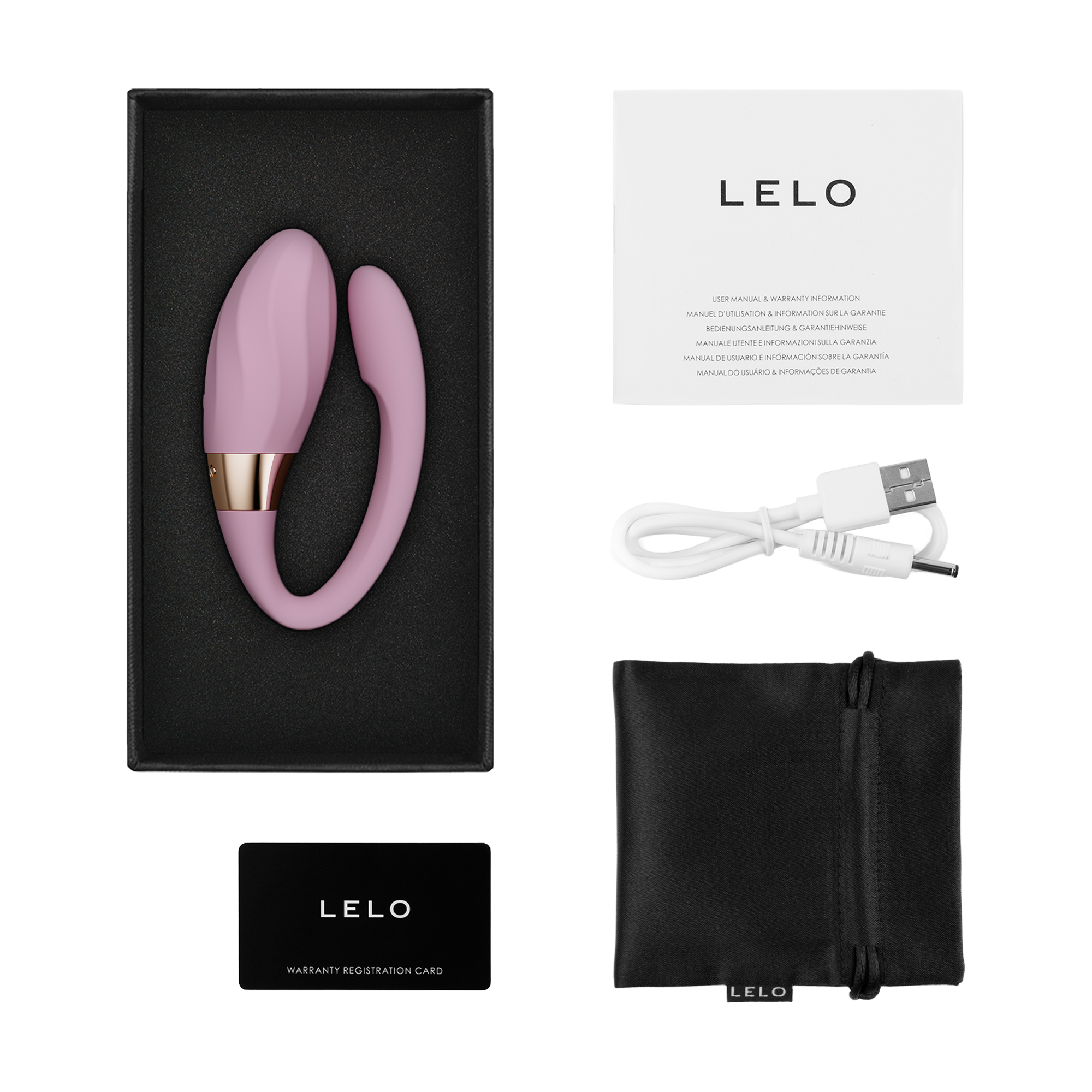 LELO – TIANI™ Twist – Massagestab für Paare mit doppelter Wirkung – Zartrosa