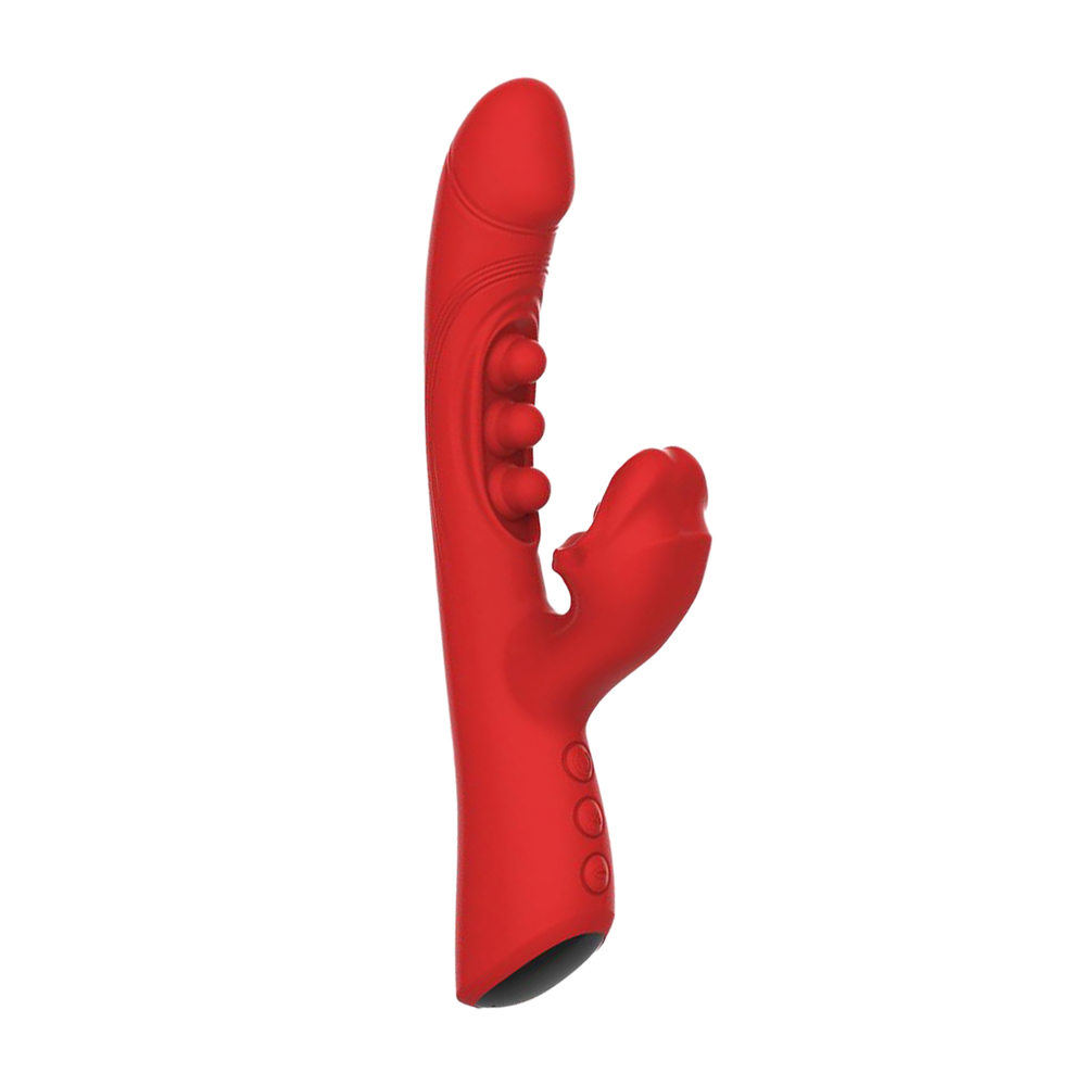 2: IY – Trixy – Mundvibrator mit dreifacher Klopffunktion und App-Steuerung – Rot