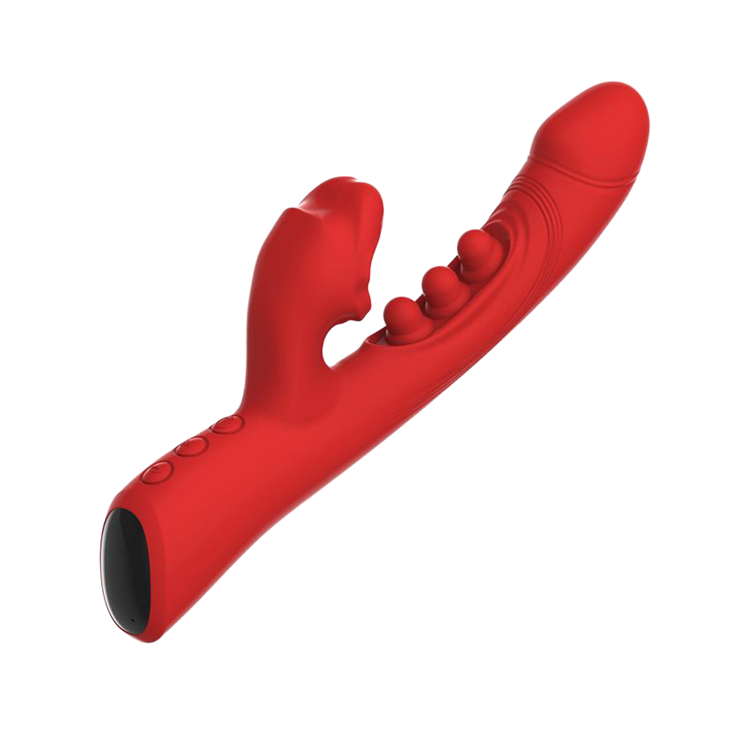 3: IY – Trixy – Mundvibrator mit dreifacher Klopffunktion und App-Steuerung – Rot
