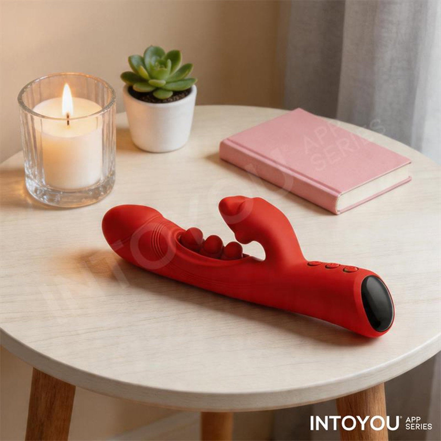 IY – Trixy – Mundvibrator mit dreifacher Klopffunktion und App-Steuerung – Rot