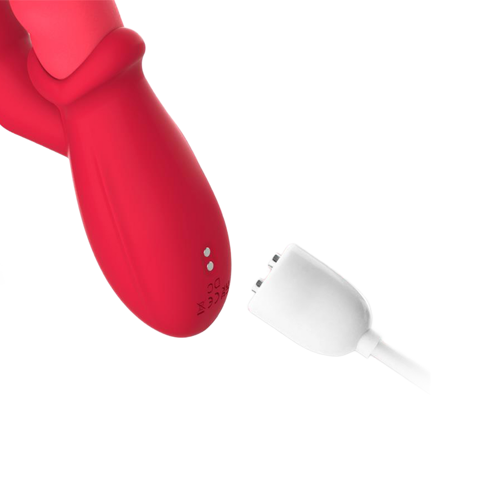 12: IY – Tingly – Vibrator mit Schwingfunktion und Fingeraufsatz, per App steuerbar – Rot