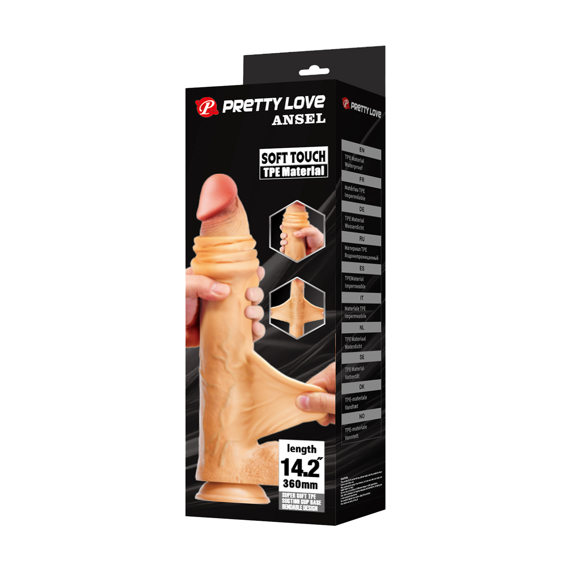 Pretty Love – Ansel – Super Huge Dildo 36 cm – Nude