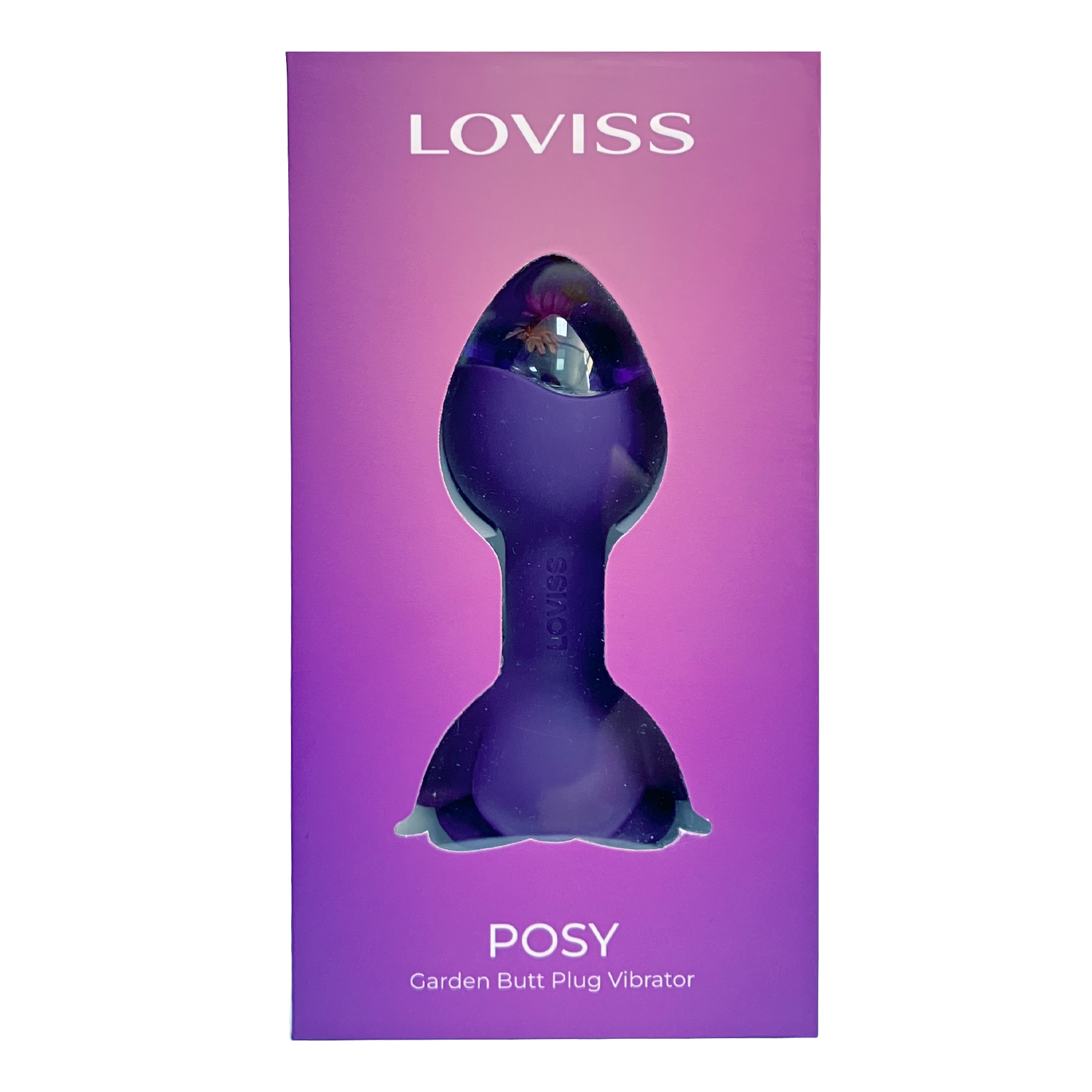 LOVISS – Posy – Garten-Analplug mit Fernbedienung – Lila