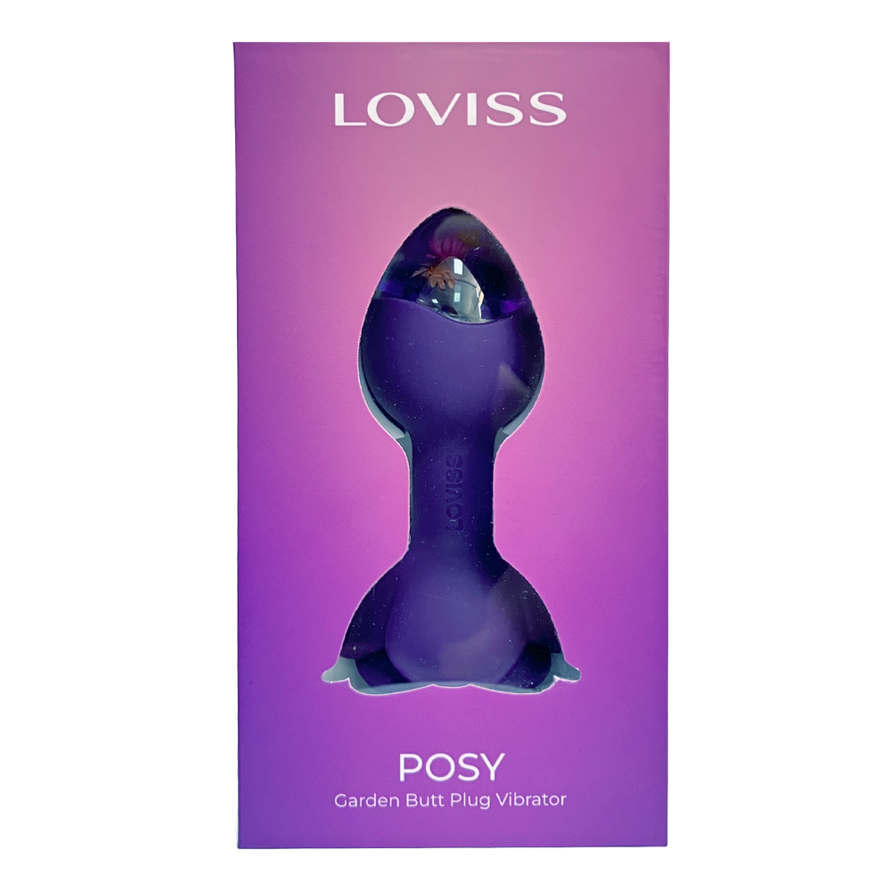 LOVISS – Posy – Garten-Analplug mit Fernbedienung – Lila