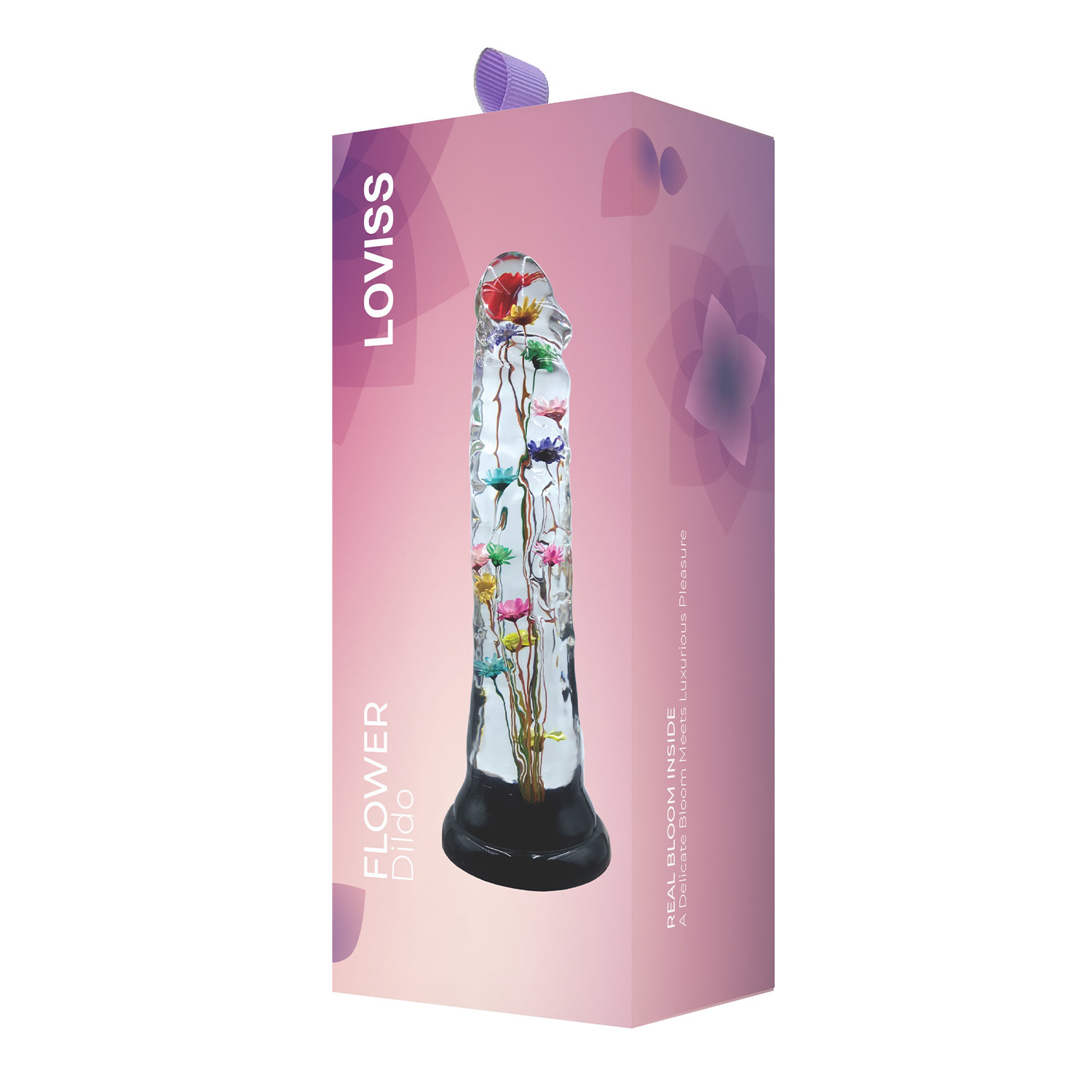 LOVISS – Helichrysum – Dildo mit Gartenblumen-Textur – Transparent