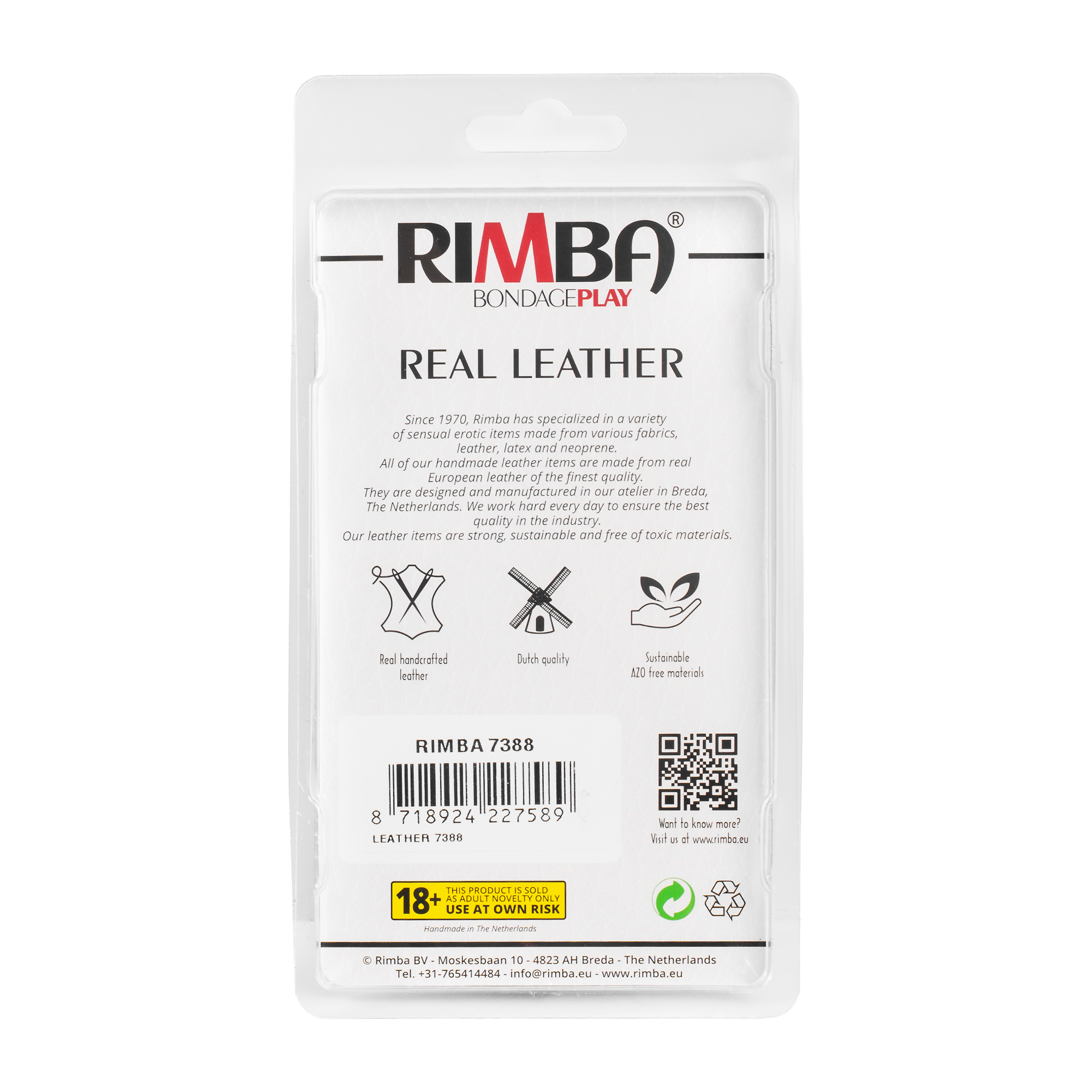 6: Rimba - Lederen Cockring. Gewicht +/-130 Gram.