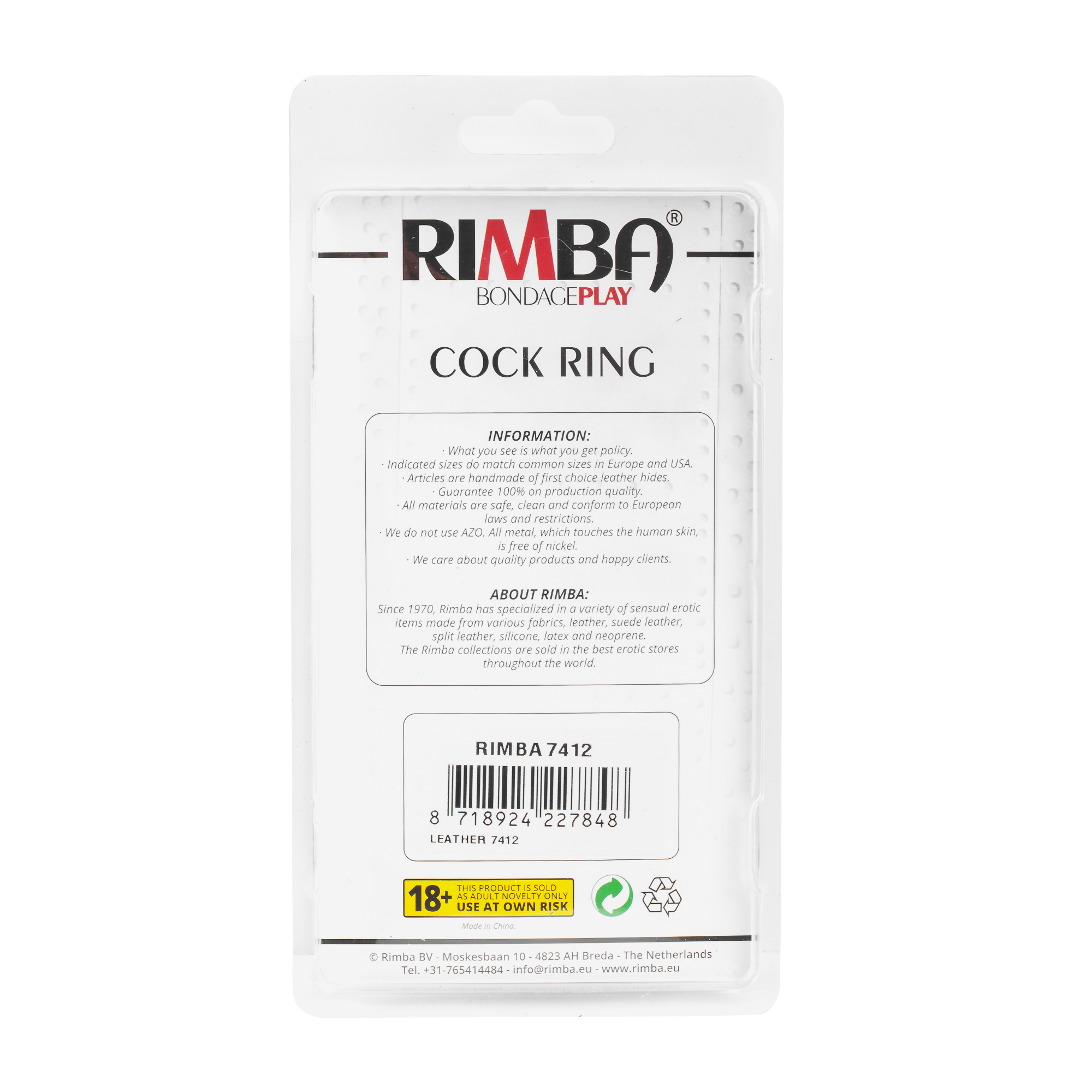 Rimba - Leder-Penisriemen