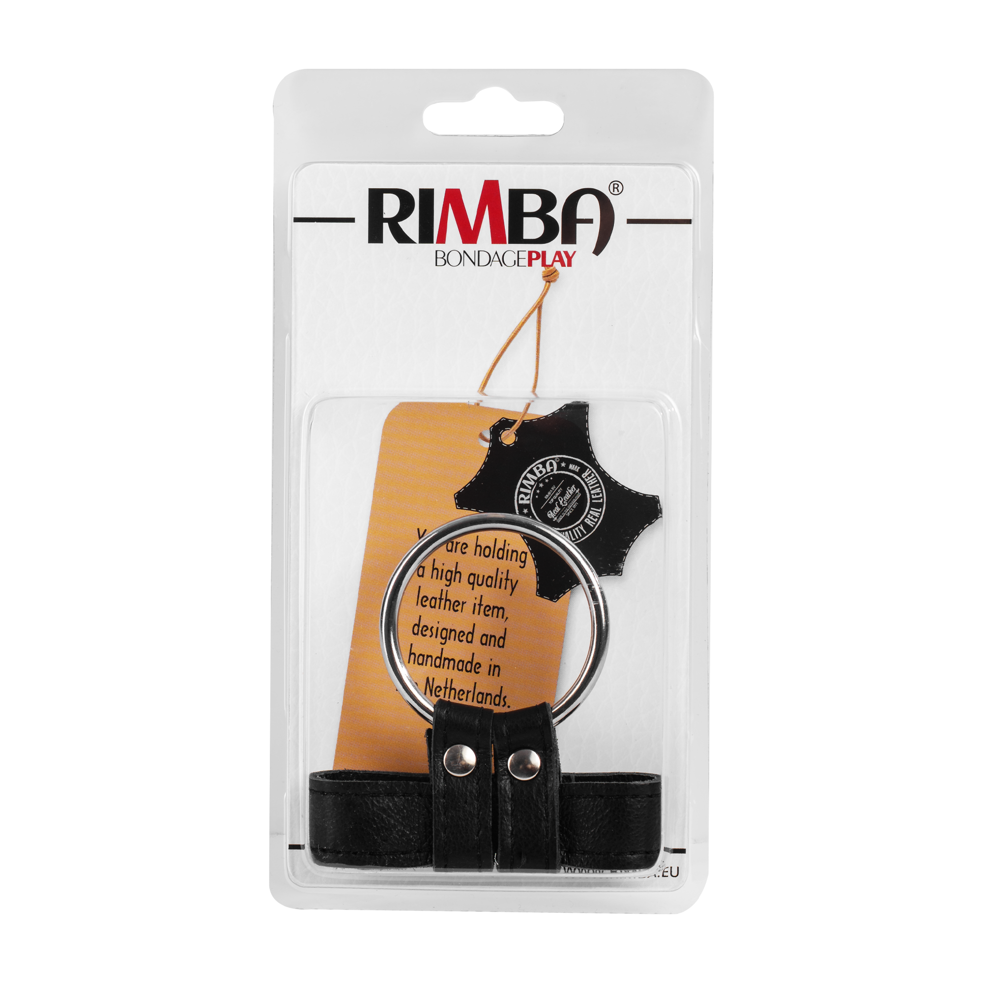 Rimba - Penisartikel mit metalen Ring und Drückknöpfen