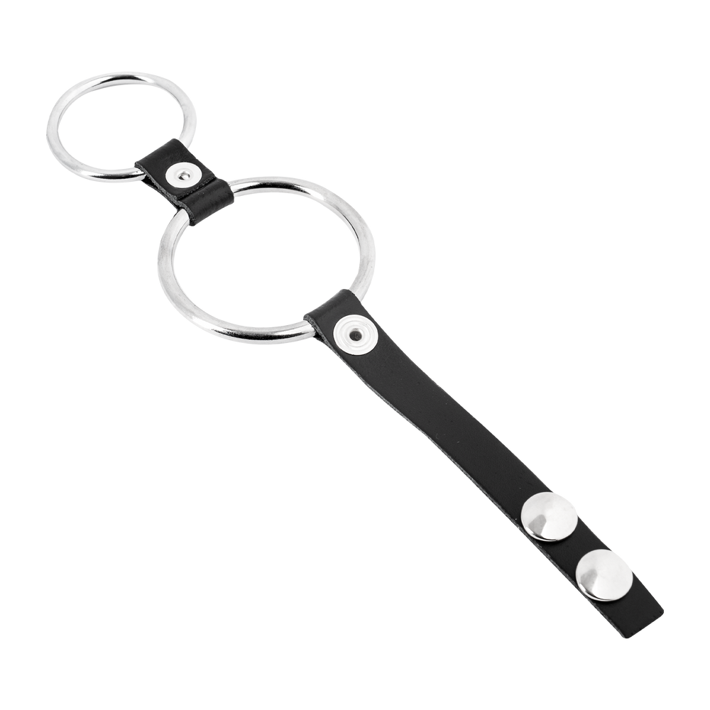 Rimba - Penisartikel mit Metal Ringen (Ø 35 + 50 mm) und Hodensackteiler