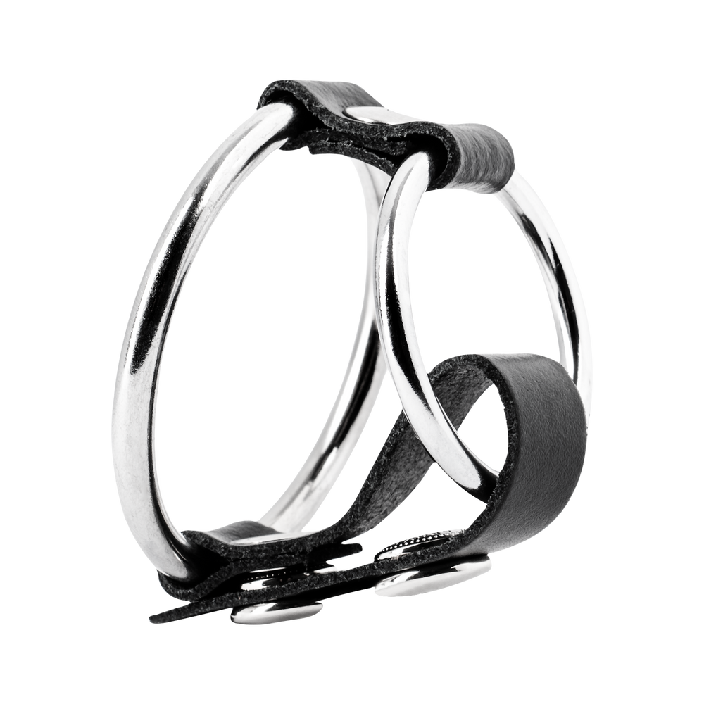 Rimba - Penisartikel mit Metal Ringen (Ø 35 + 50 mm) und Hodensackteiler