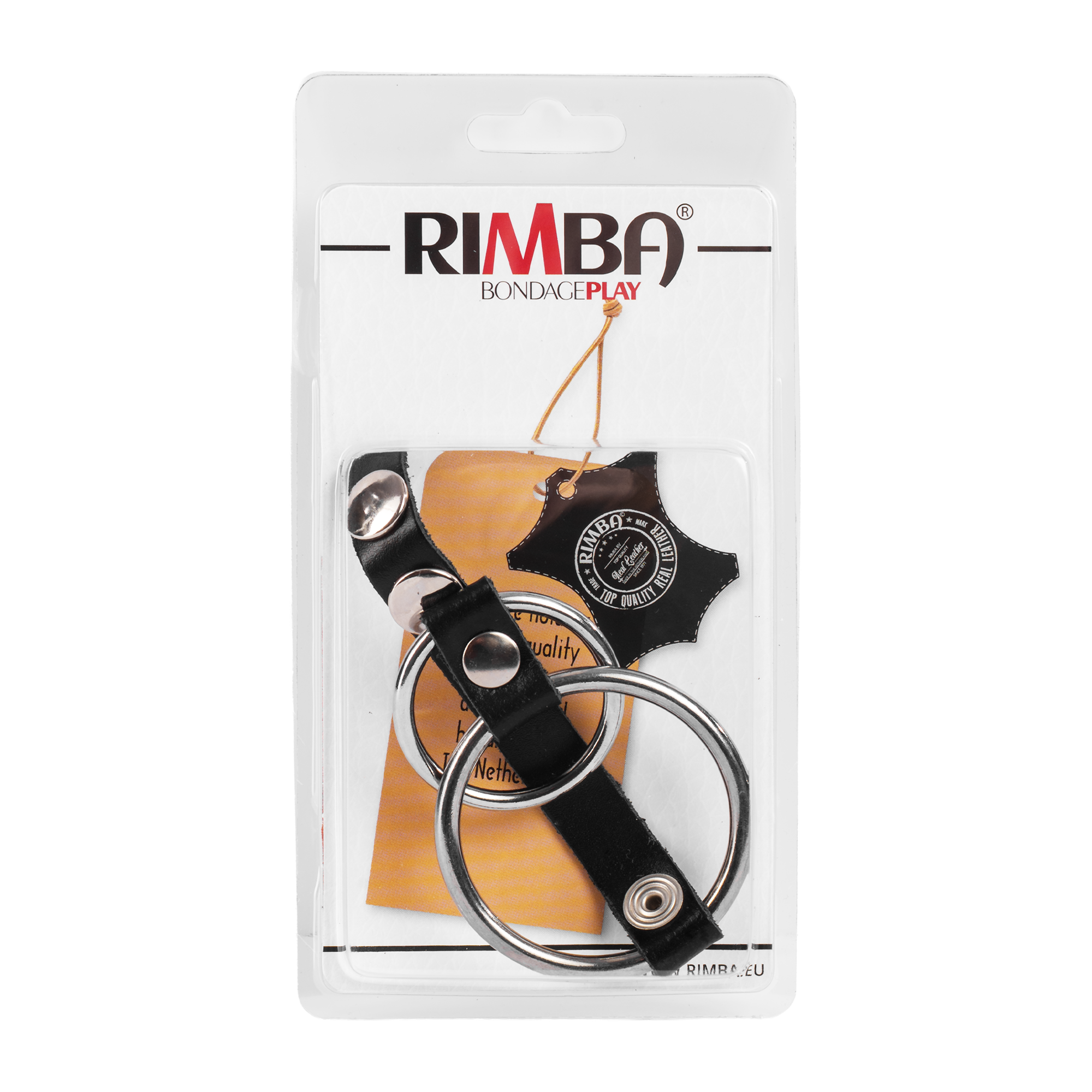 Rimba - Penisartikel mit Metal Ringen (Ø 35 + 50 mm) und Hodensackteiler