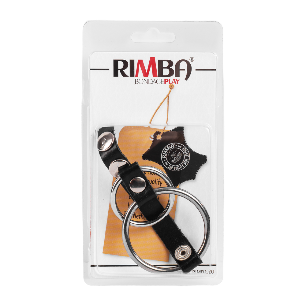 Rimba - Penisartikel mit Metal Ringen (Ø 35 + 50 mm) und Hodensackteiler