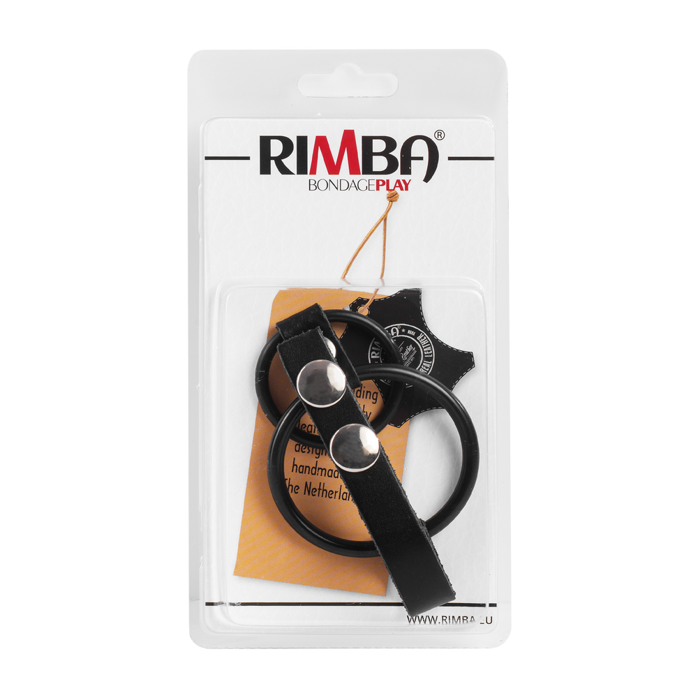 Rimba - Penisartikel mit Gummi Ringen (Ø 35 + 50 mm) und Hodensackteiler
