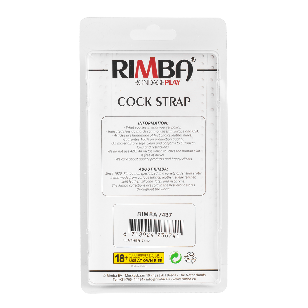 6: Rimba - Leder Hodensackstretcher 3 cm Hoche