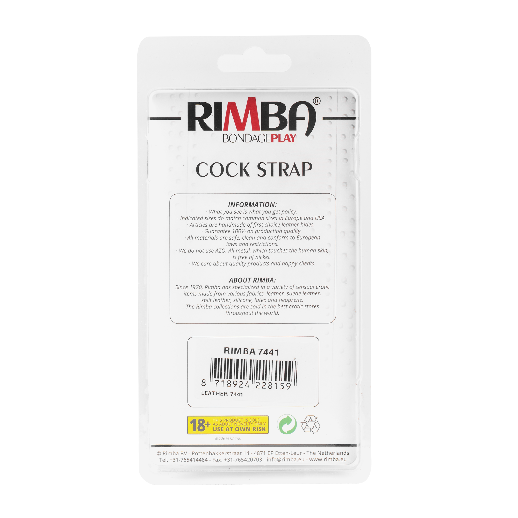 7: Rimba - Penisartikel mit Gummi Ringen
