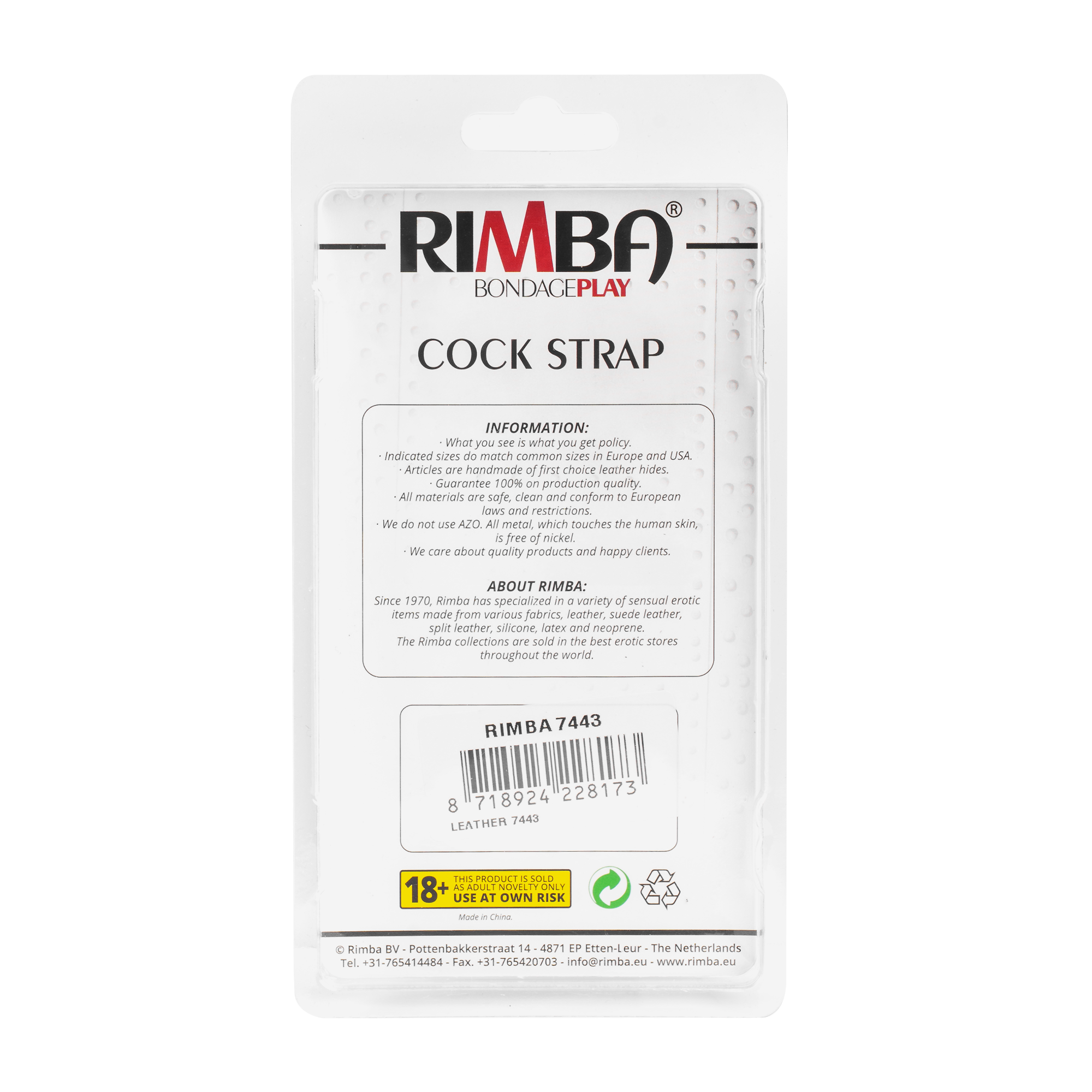 7: Rimba - Penisartikel mit Gummi Ringen