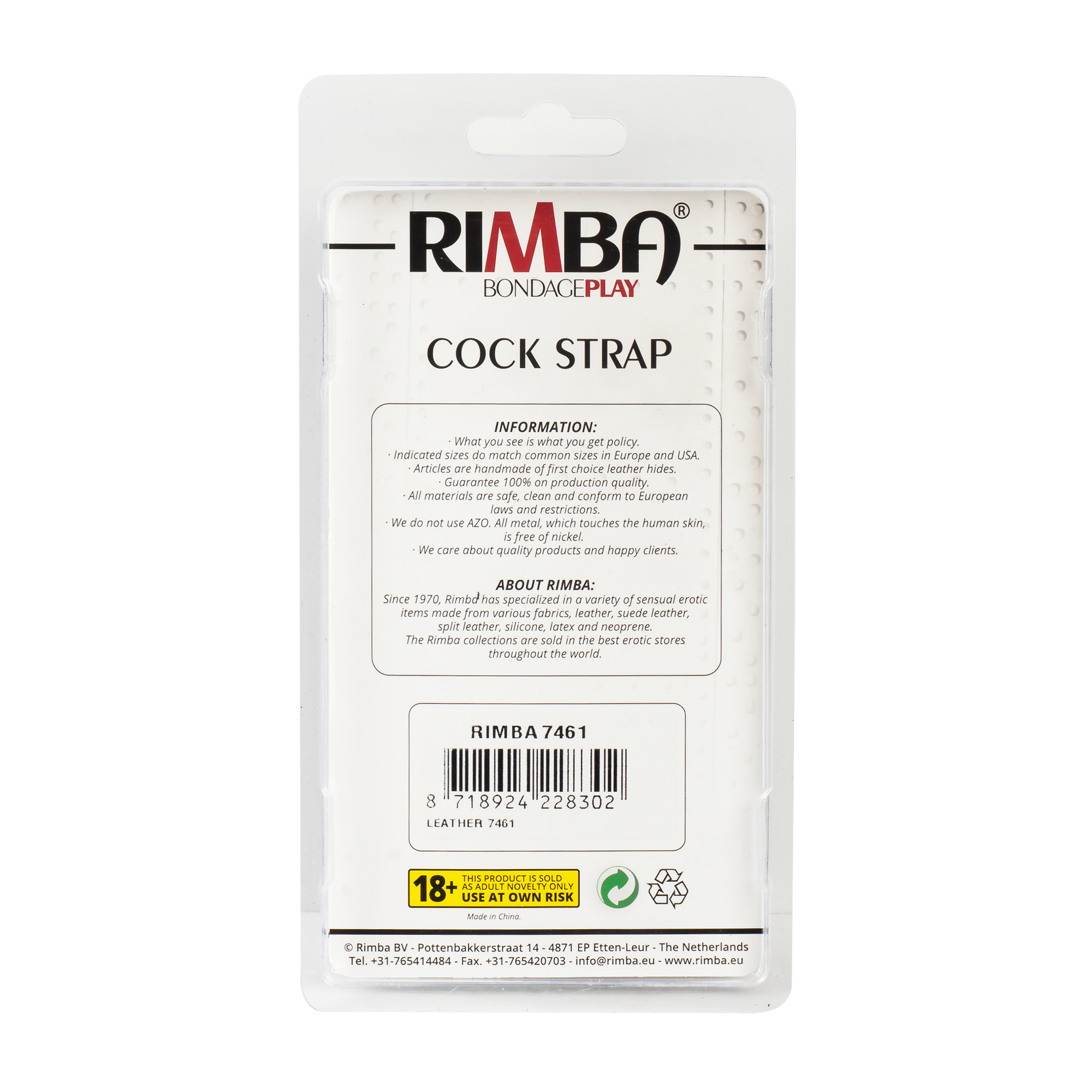 6: Rimba - Eikelkorb mit Drückknöpfen, ohne gewichten