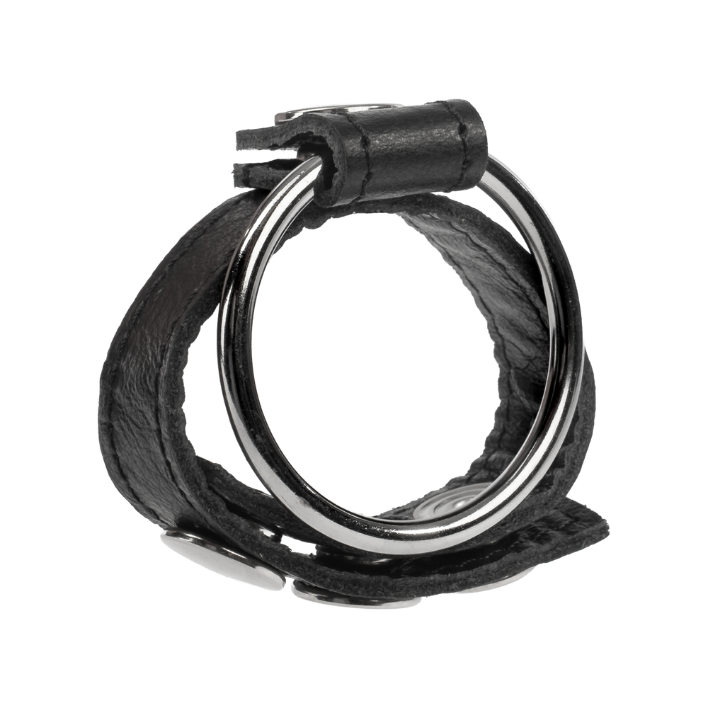 2: Rimba - Nappaleder Cockring mit auswechselbaren Metalring von 40 mm