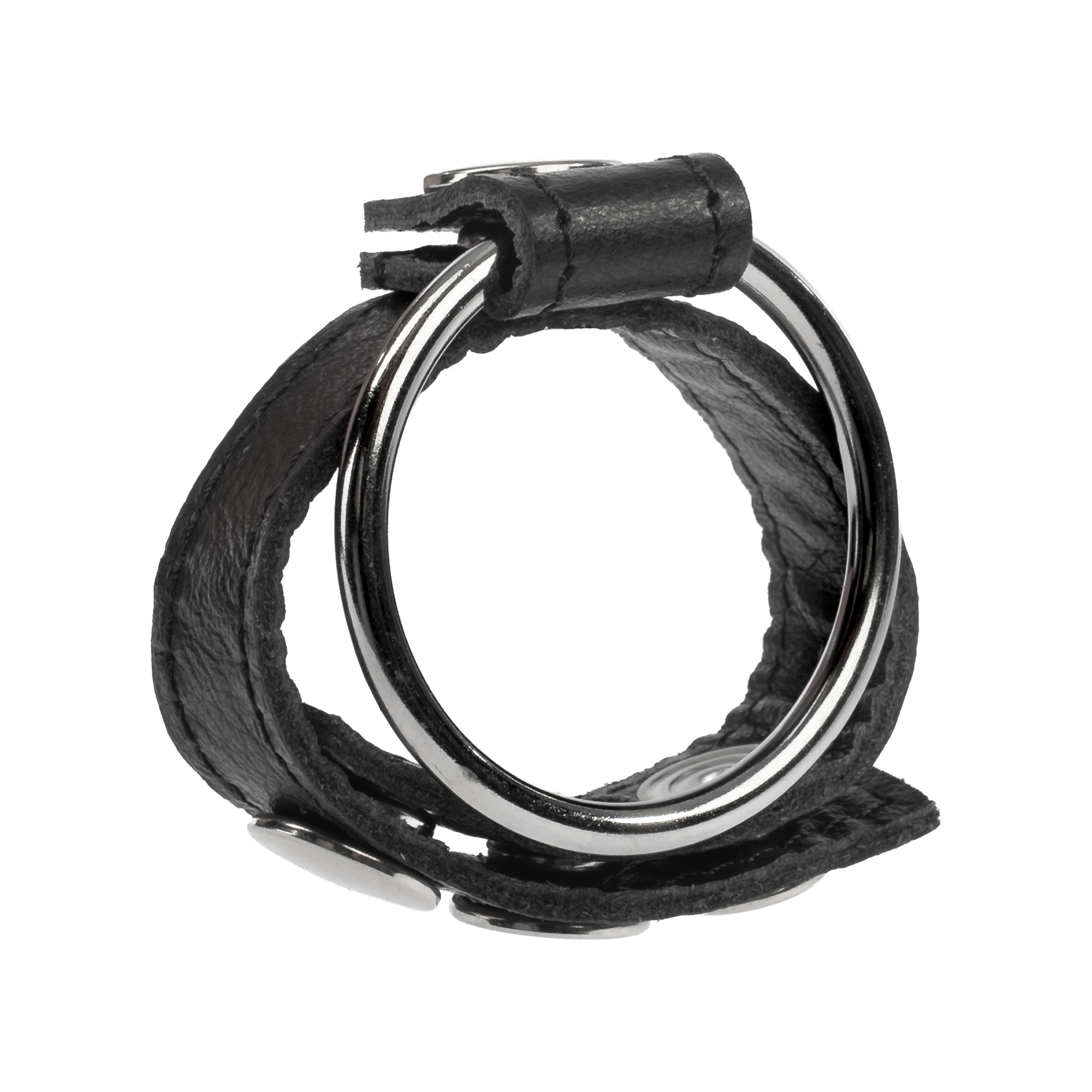 Rimba - Nappaleder Cockring mit auswechselbaren Metalring von 40 mm