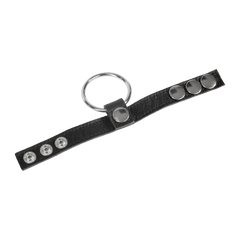 Rimba - Nappaleder Cockring mit auswechselbaren Metalring von 40 mm