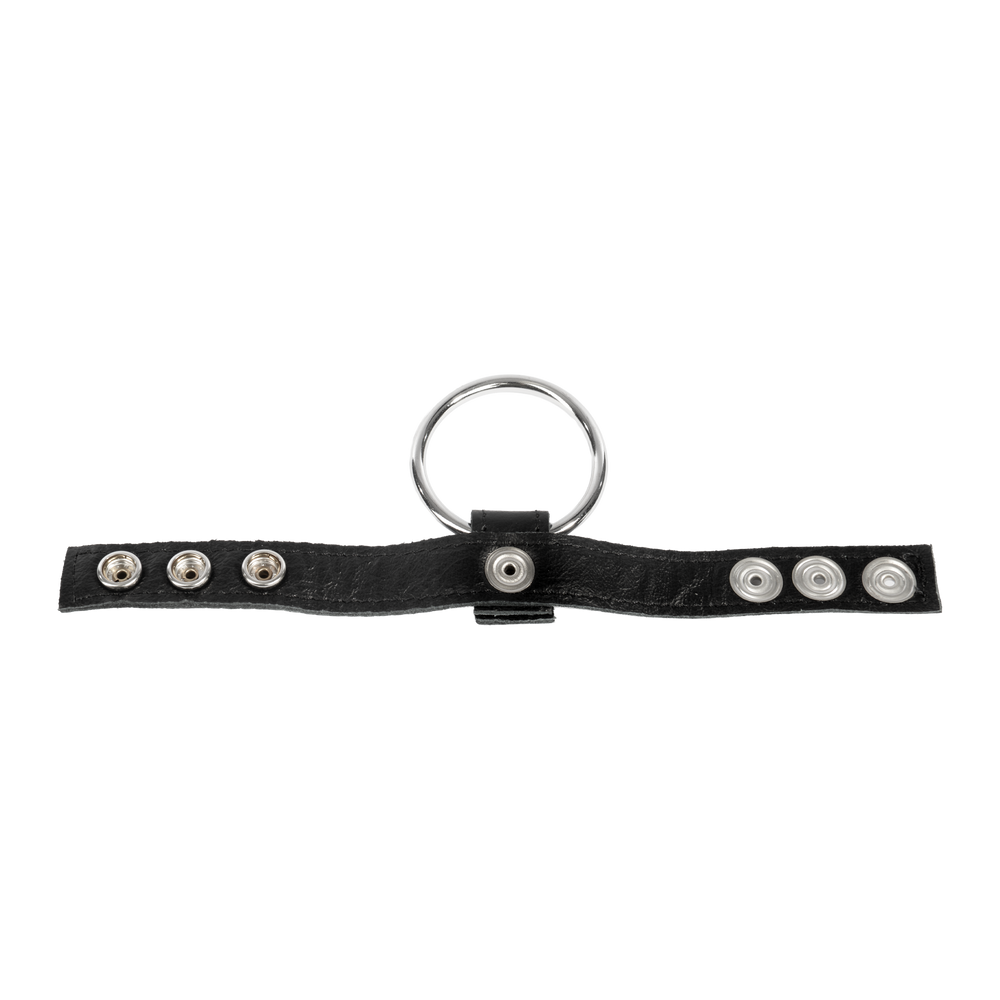 5: Rimba - Nappaleder Cockring mit auswechselbaren Metalring von 40 mm