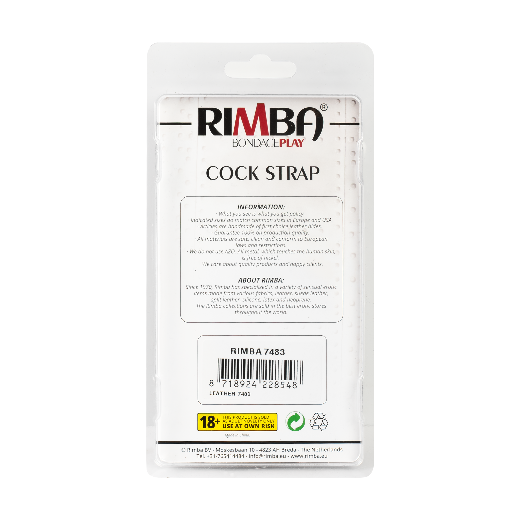 6: Rimba - Luxuriöser Penisriemen mit Drückknöpfen