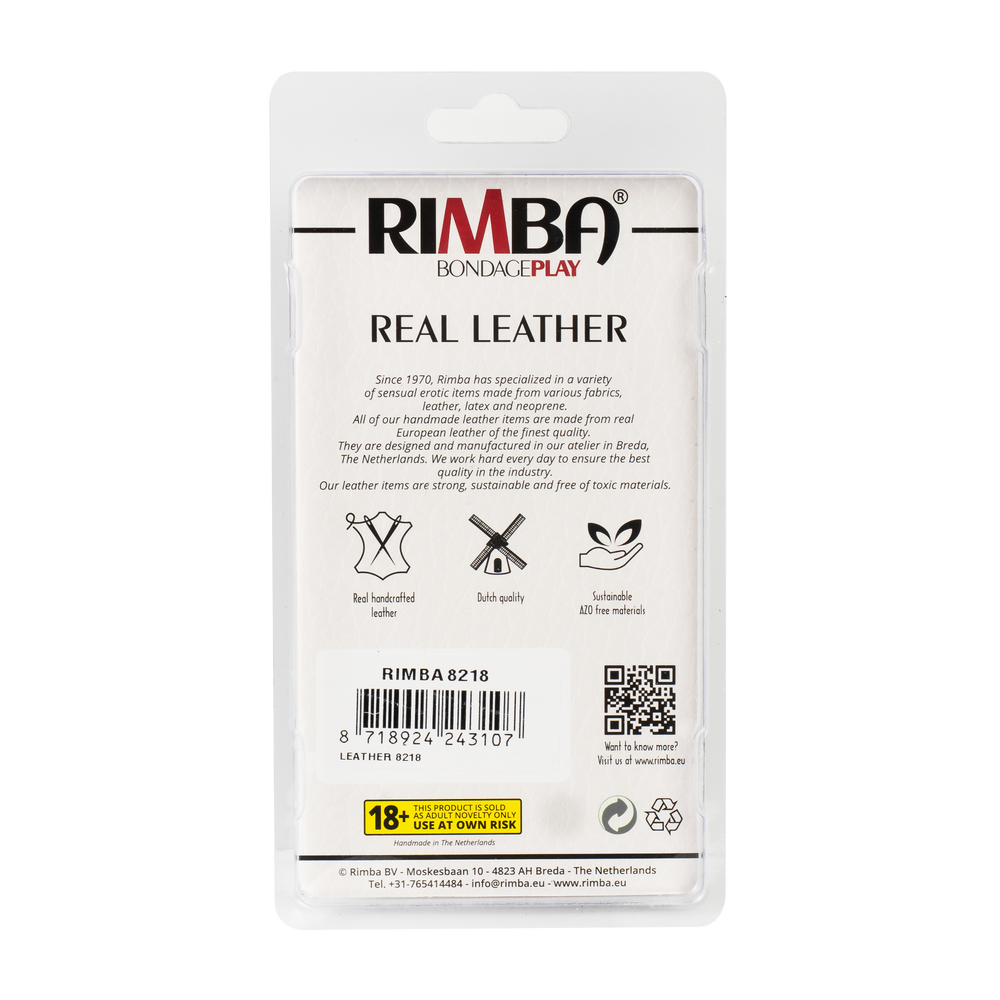 Rimba Bondage Play – Dreifacher Penisring aus Gummi – Schwarz