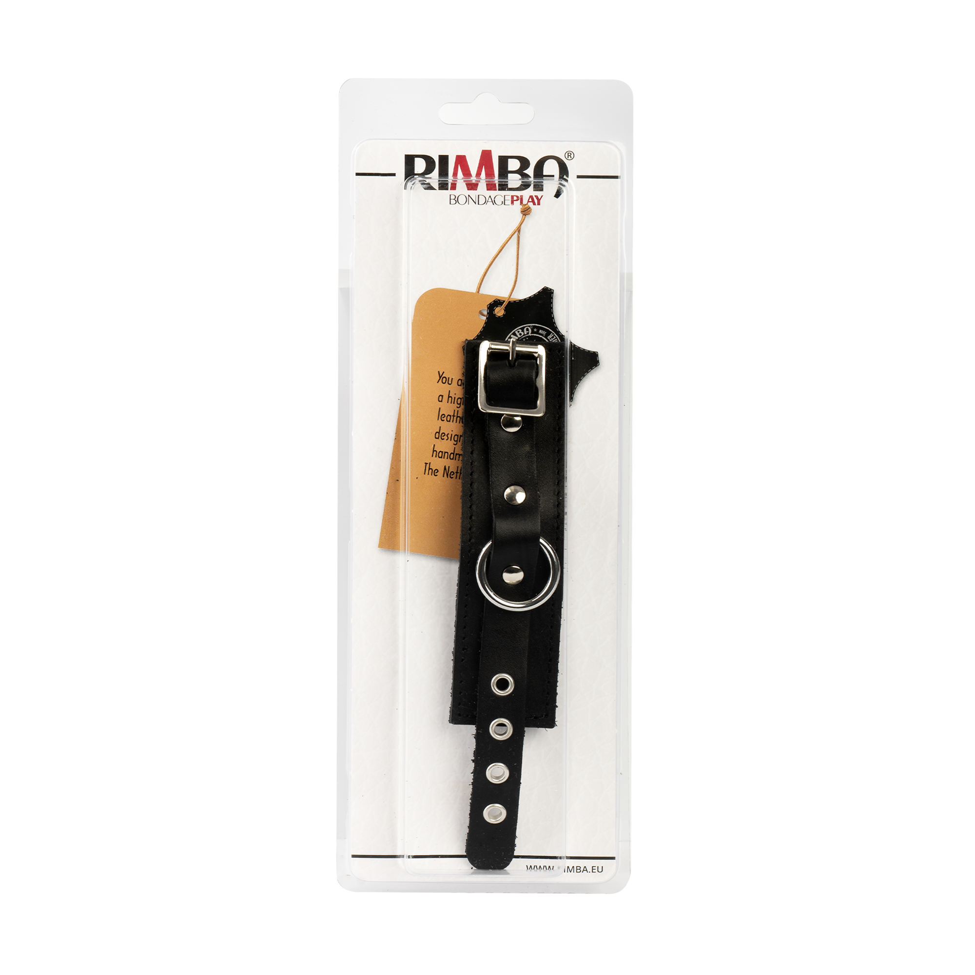 6: Rimba Bondage Play – Leder-Penismanchette – Schwarz
