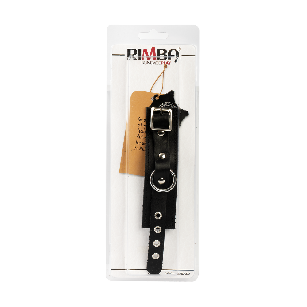 6: Rimba Bondage Play – Leder-Penismanchette – Schwarz