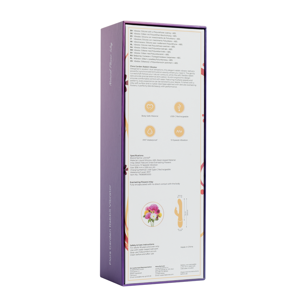 LOVISS – Flora – Garden Rabbit Vibrator – Schwarz
